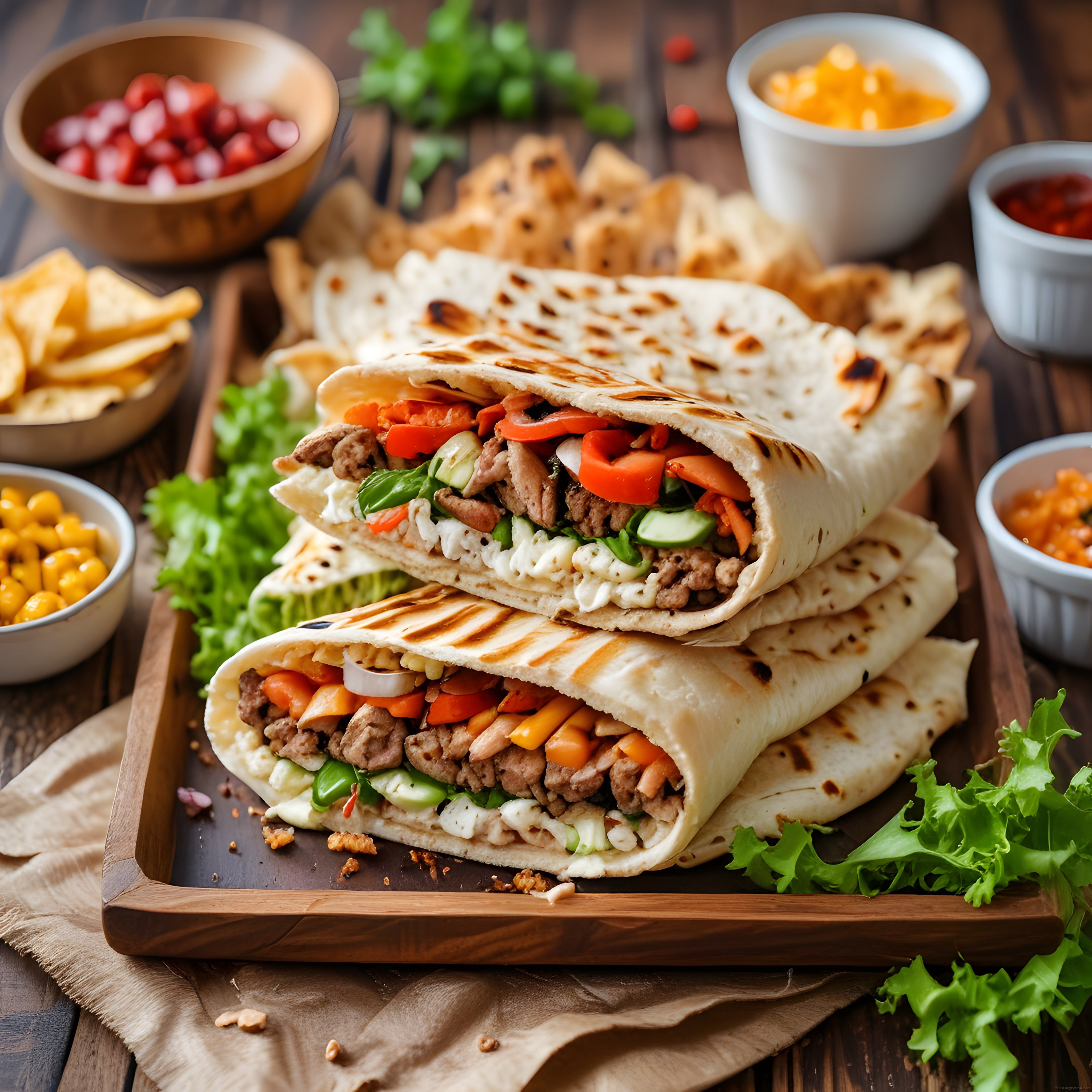 Evde Kolayca Yapabileceğiniz Izgara Tavada Kıymalı Sebzeli Wrap Tarifi