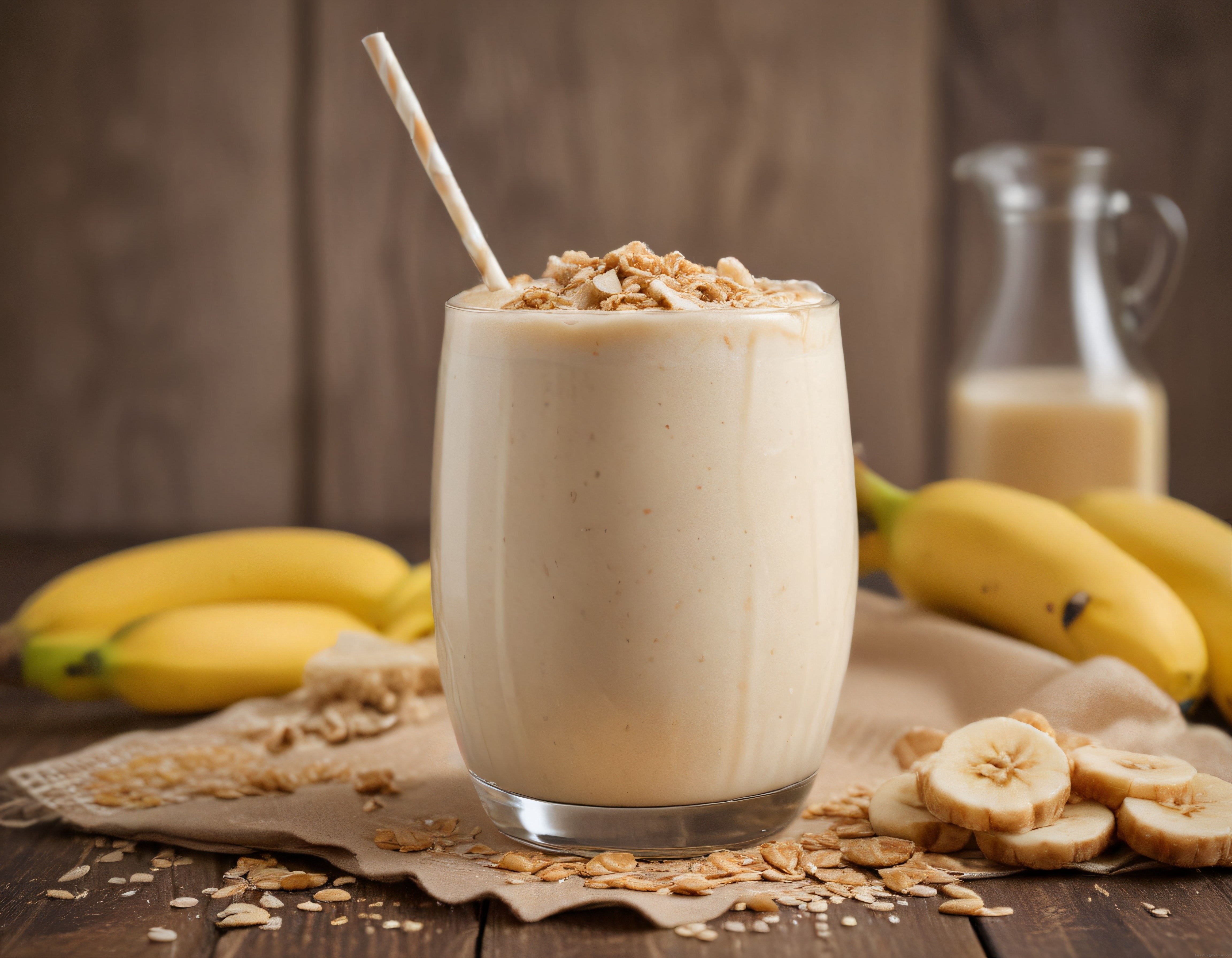 Evde Yapabileceğiniz Besleyici Muzlu Yulaflı Smoothie ve Sunum Fikirleri