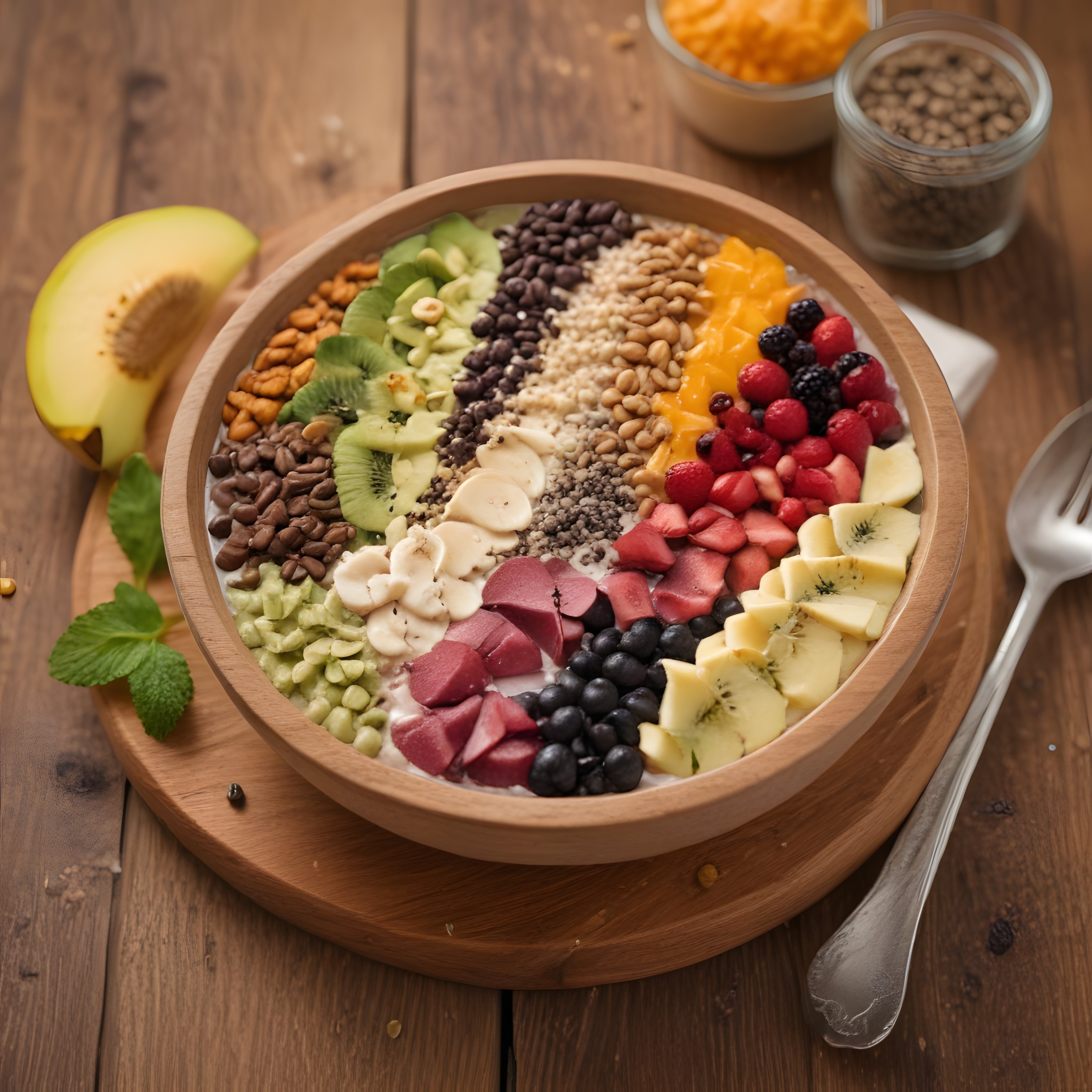 Evde Yapılabilir Renkli Smoothie Bowl ile Enerjik ve Sağlıklı Kahvaltı Keyfi