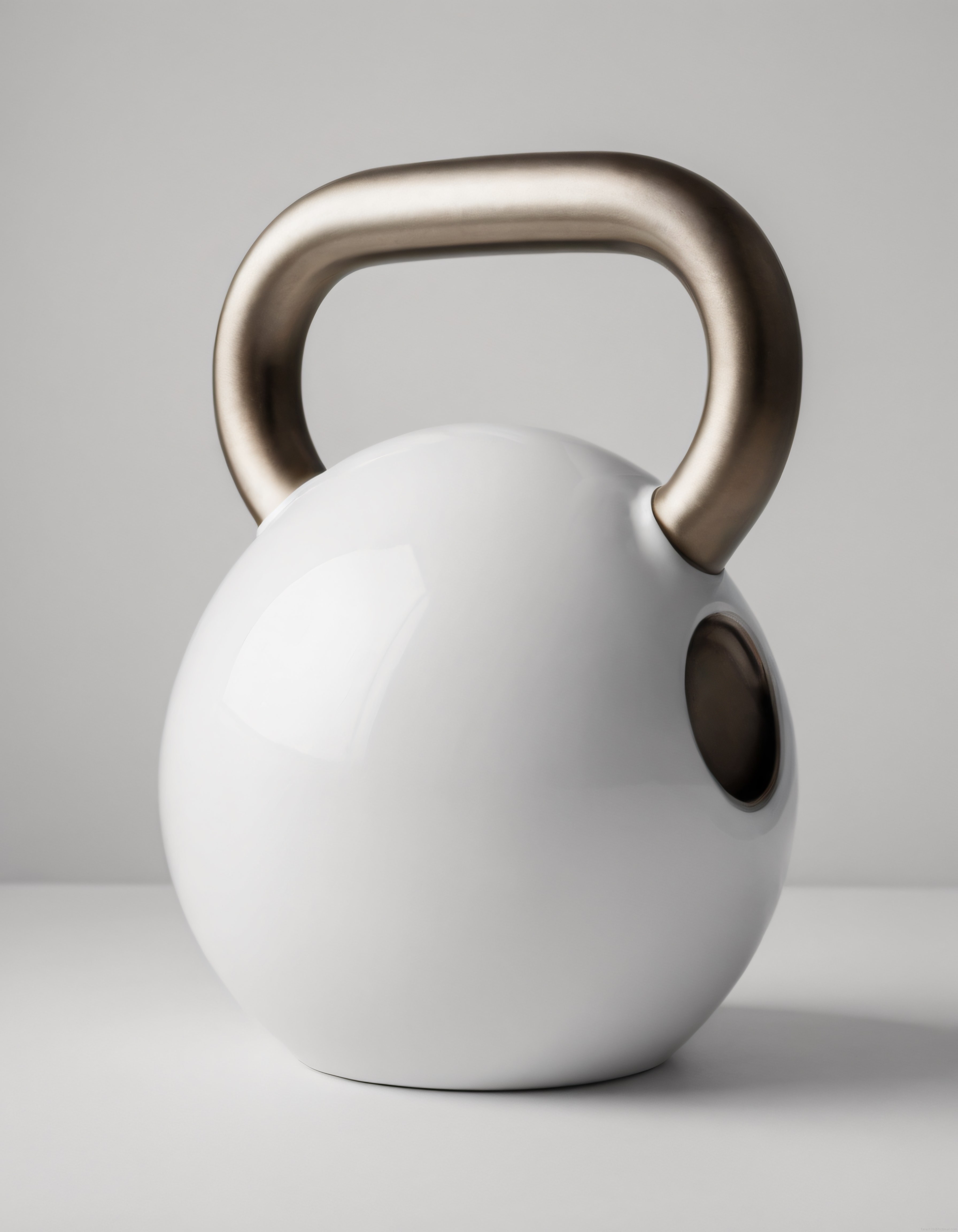 Evinizde Şık ve Modern Bir Dokunuş: Beyaz Bronz Saplı Kettlebell