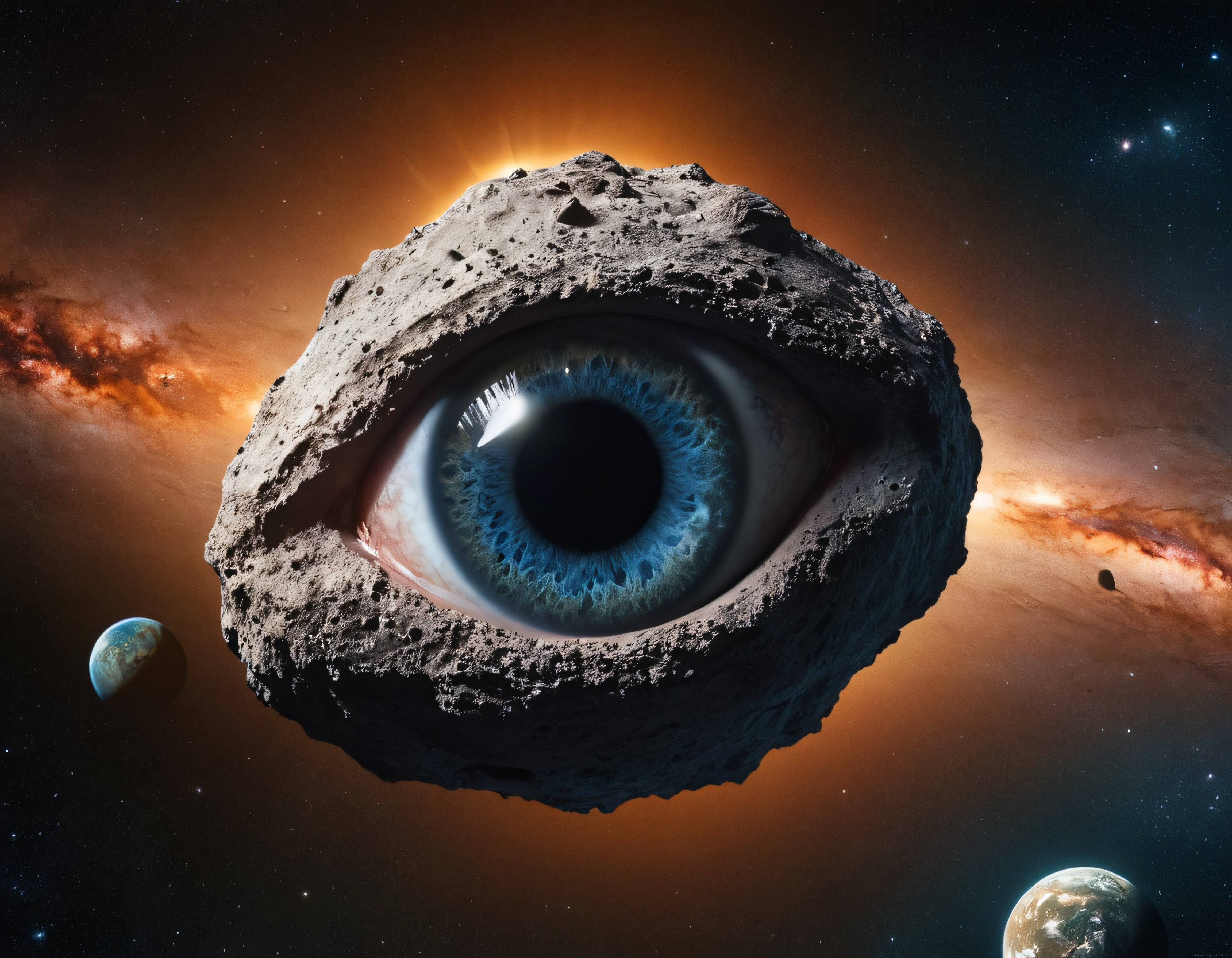 Evrenin Bekçisi: Göz Şeklinde Asteroid ve Uzayın Gizemli Derinlikleri