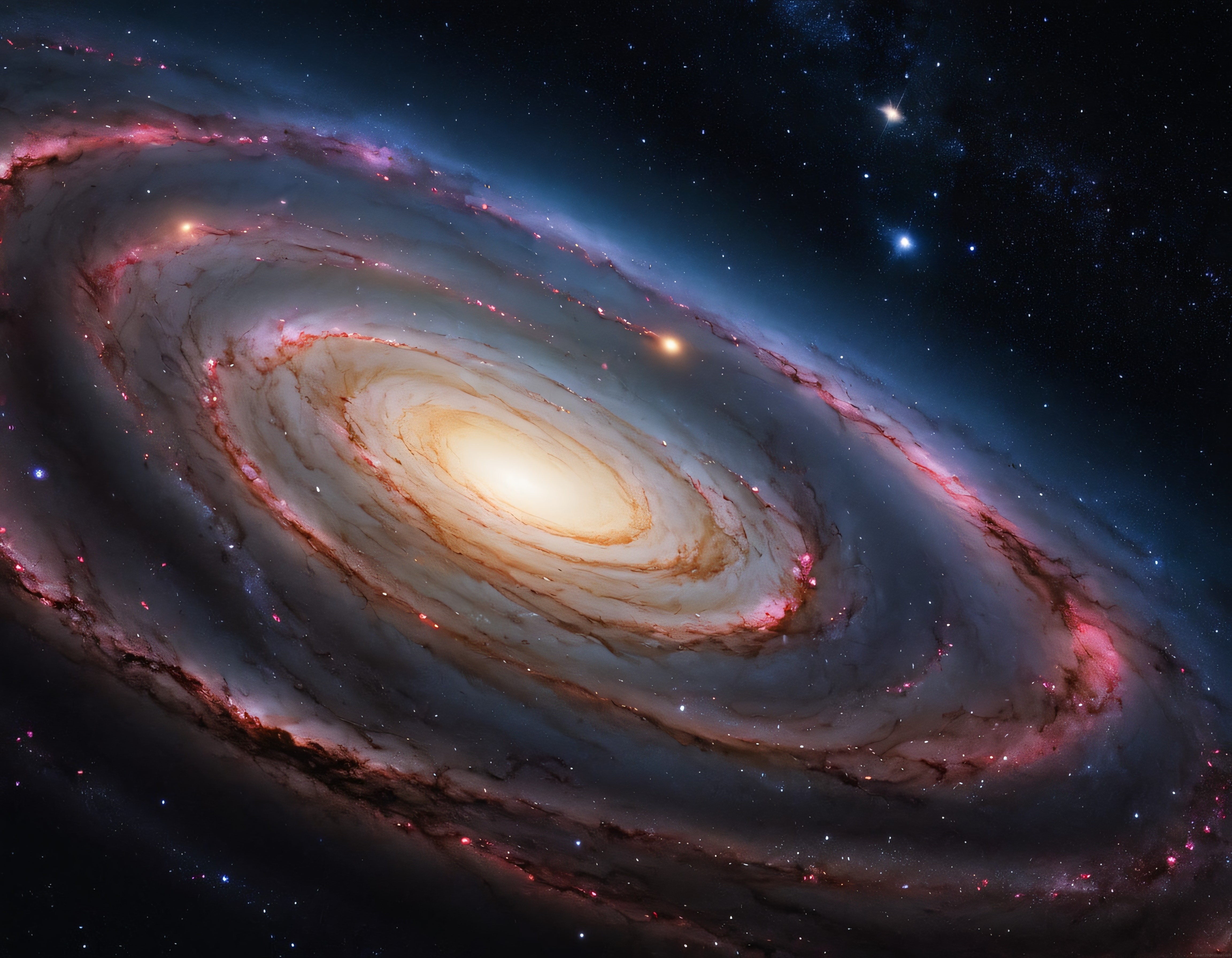 Evrenin Derinliklerindeki Sarmal Galaksi: Andromeda'nın Büyüleyici Işığı
