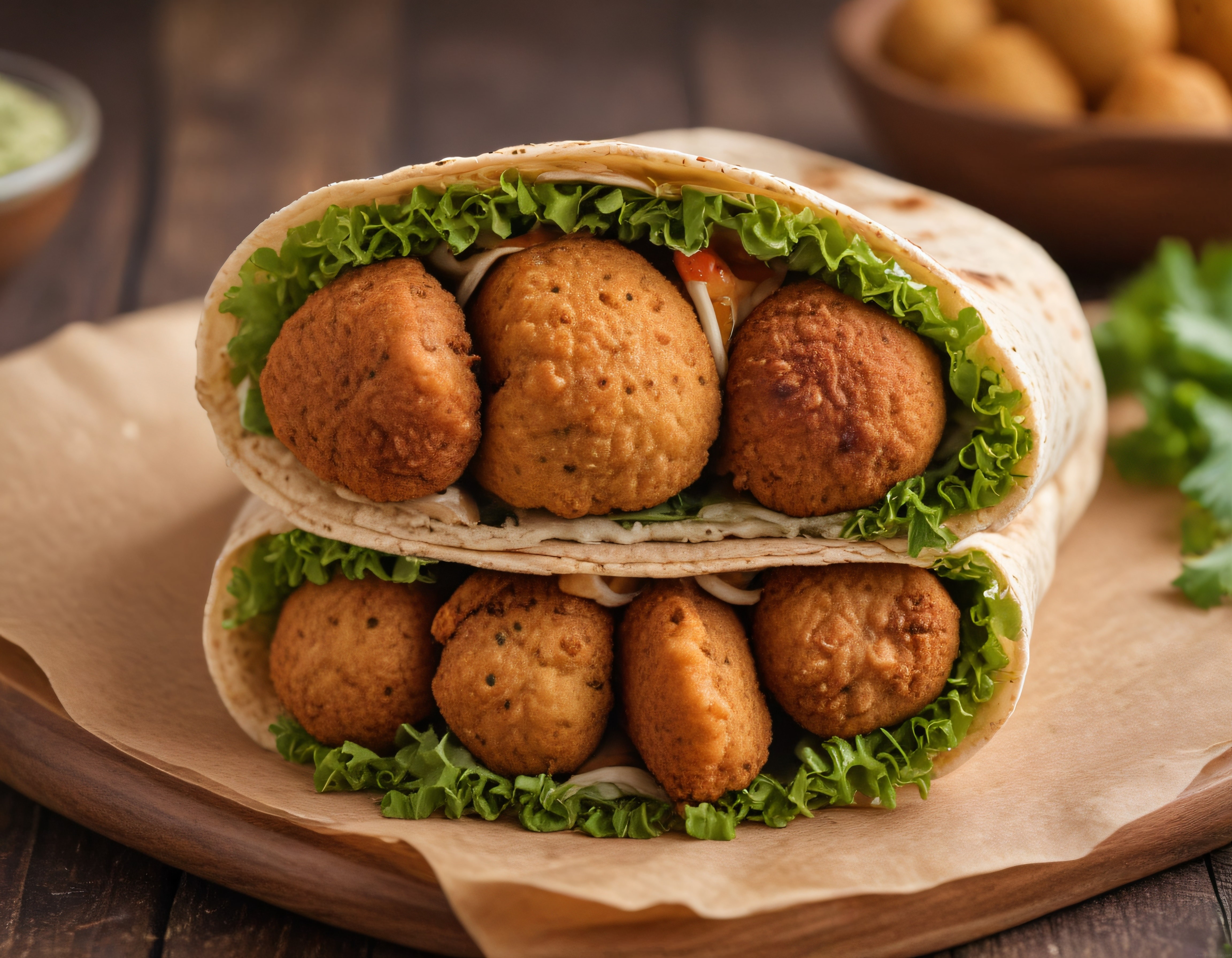 Falafel Dolgulu Lavaş Dürüm: Ortadoğu Lezzetini Evde Kolayca Hazırlayın