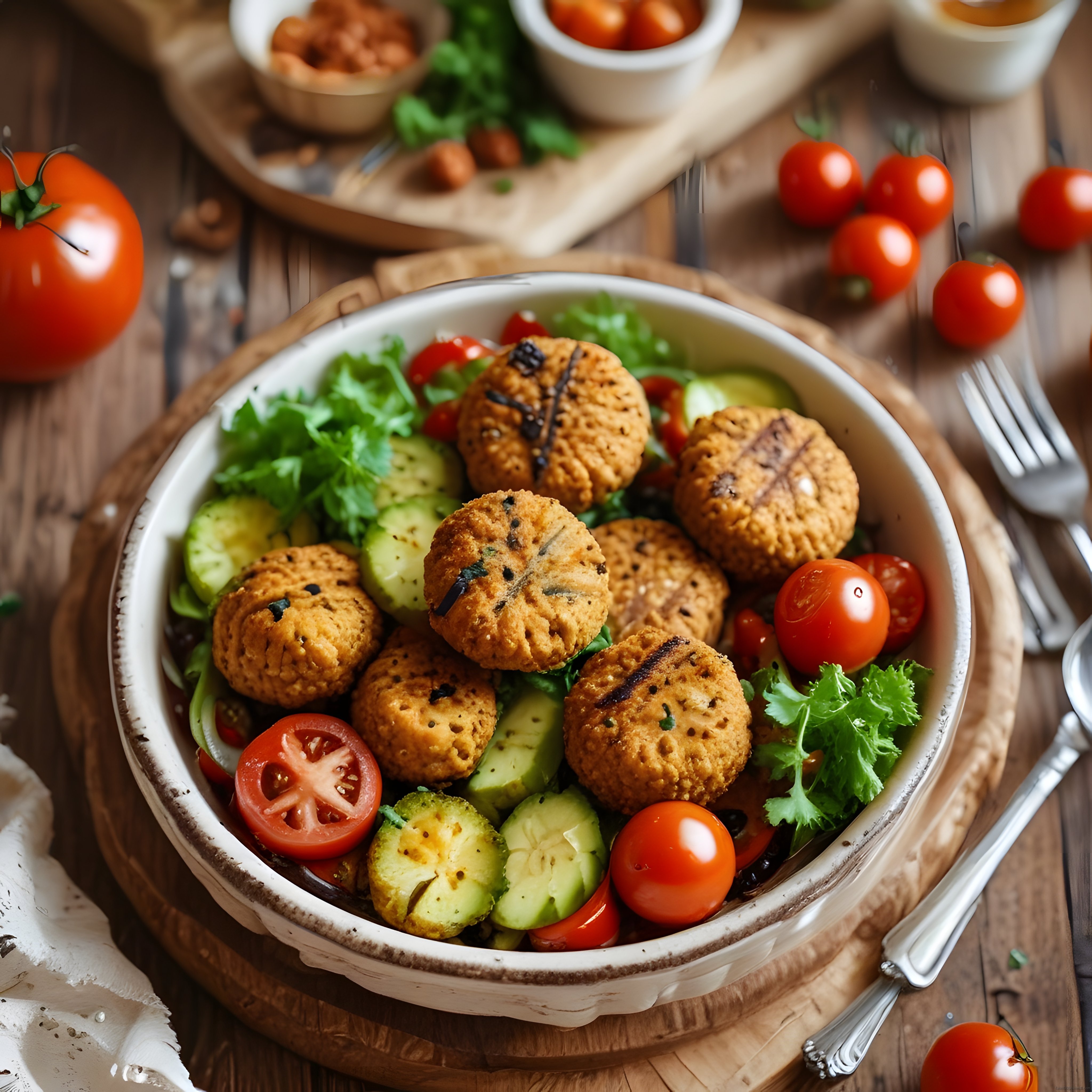 Falafel Köfteli Vegan Bowl Tarifi: Taze Sebzelerle Sağlıklı Öğün