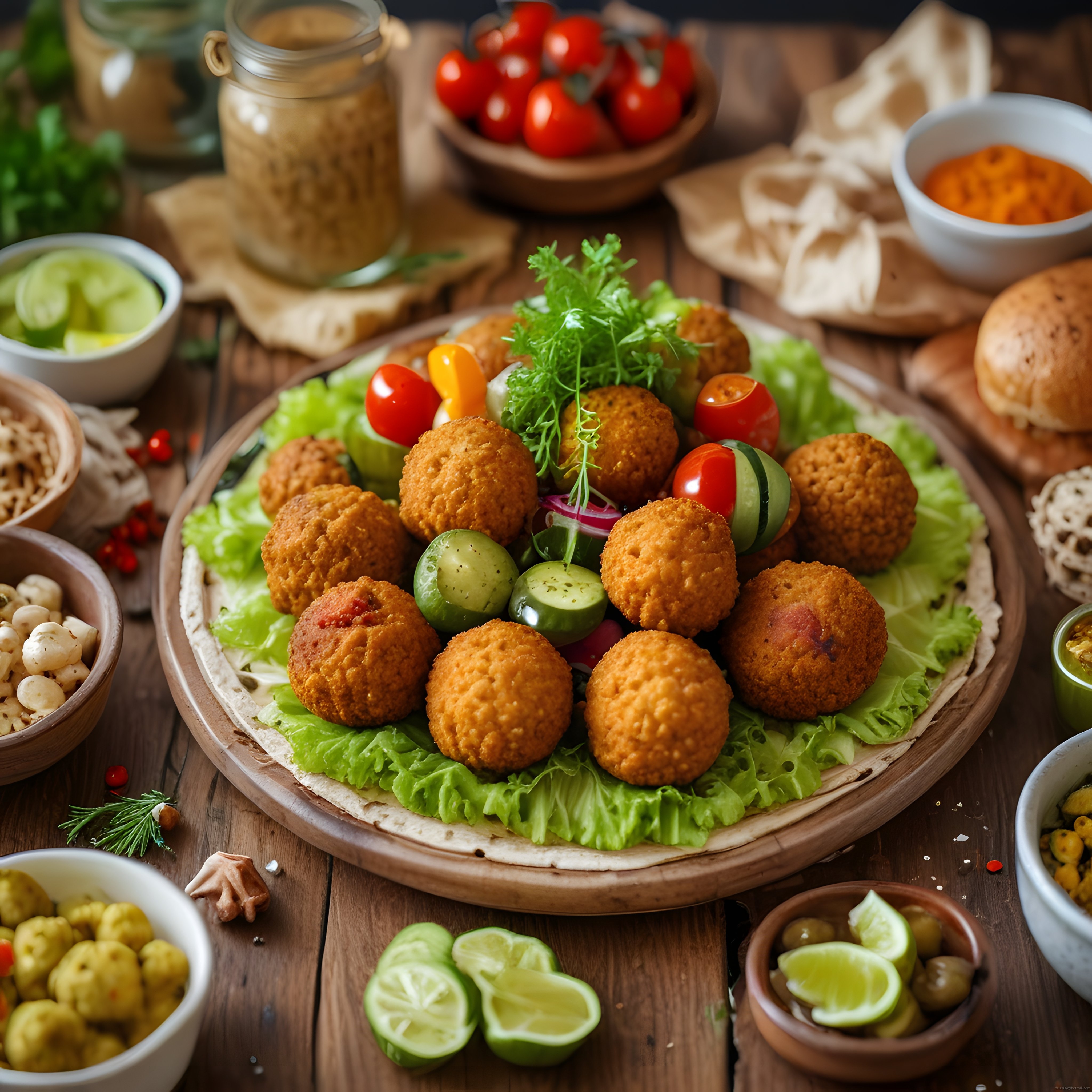 Falafel Tabağı ile Orta Doğu Mutfağından Egzotik ve Sağlıklı Bir Sunum
