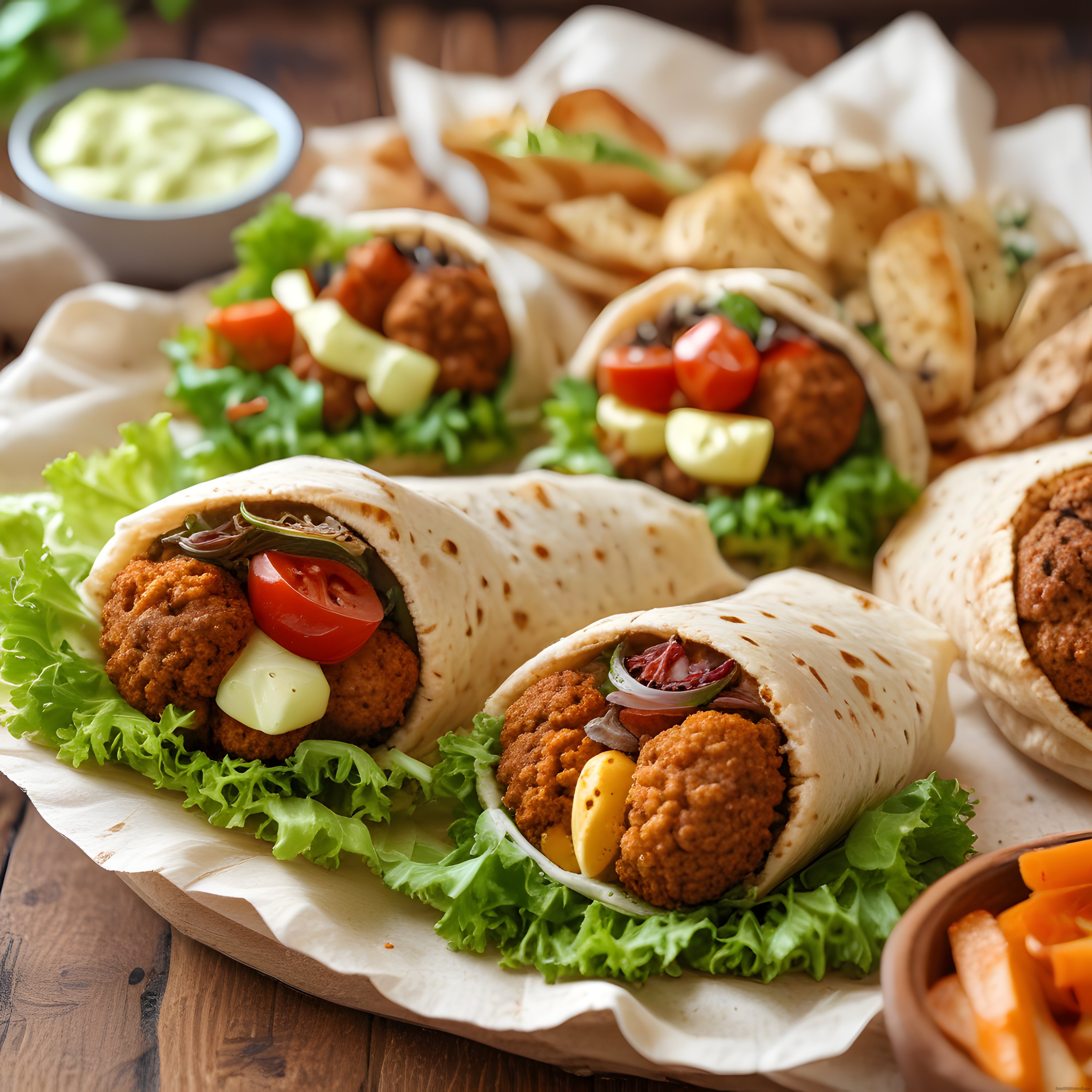 Falafel Wrap Tarifi: Çıtır Nohut Köftesi ve Taze Sebzelerle Dolu Lezzet