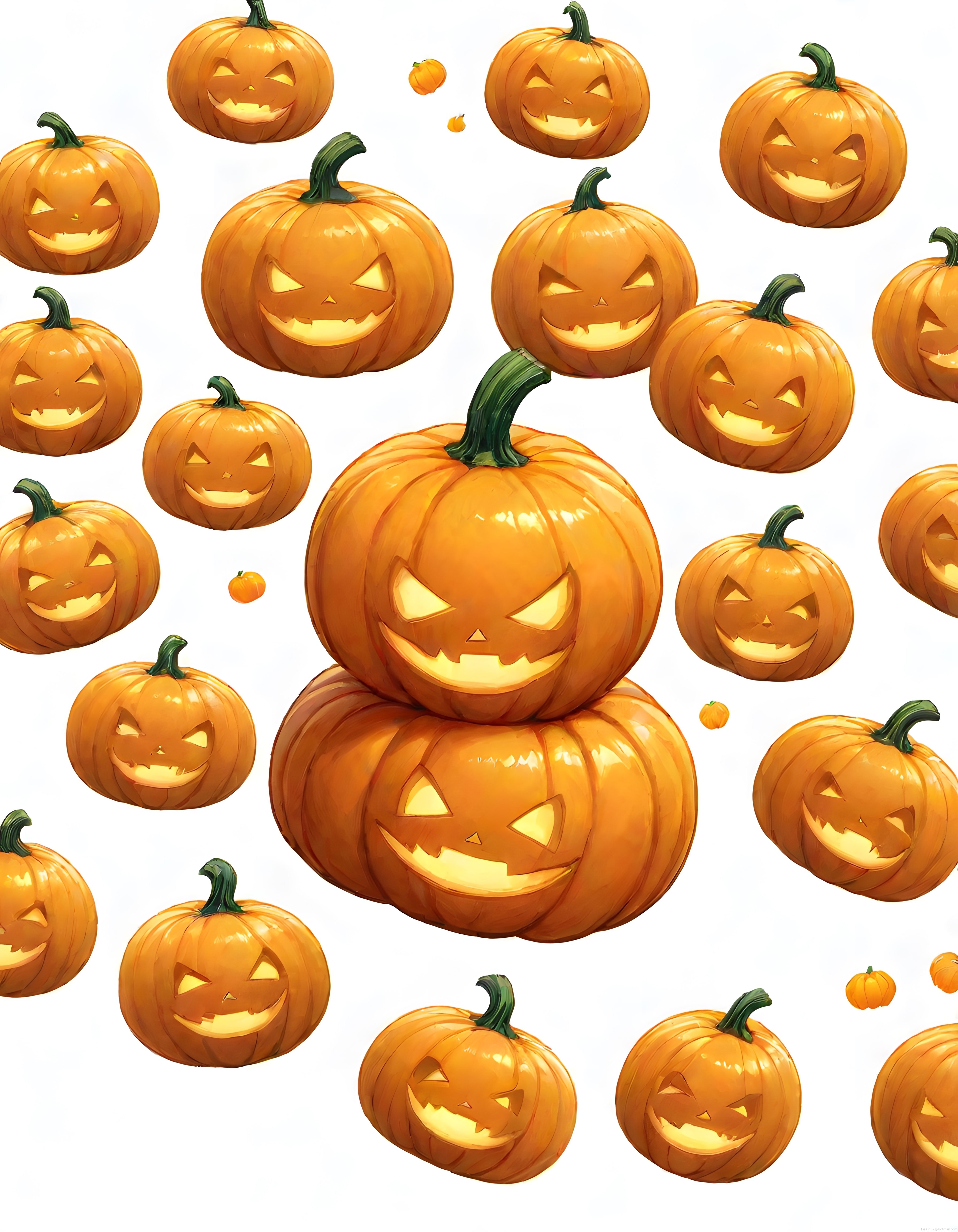 Farklı Boyutlarda Sevimli Ve Eğlenceli Halloween Balkabağı Aydınlatmaları