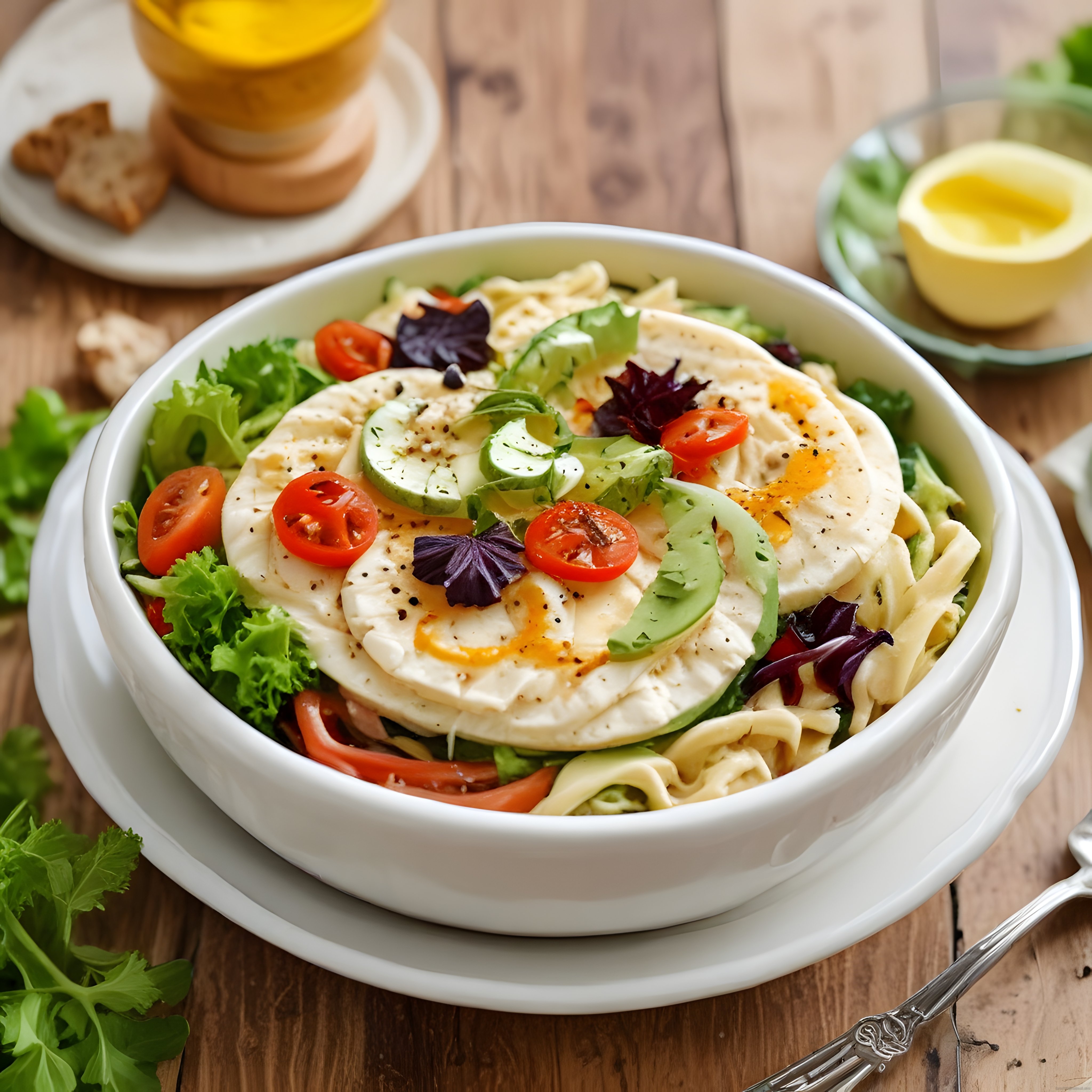 Ferah Makarna Salatası: Sebzeler, Avokado ve Yumurta ile Sağlıklı Sunum