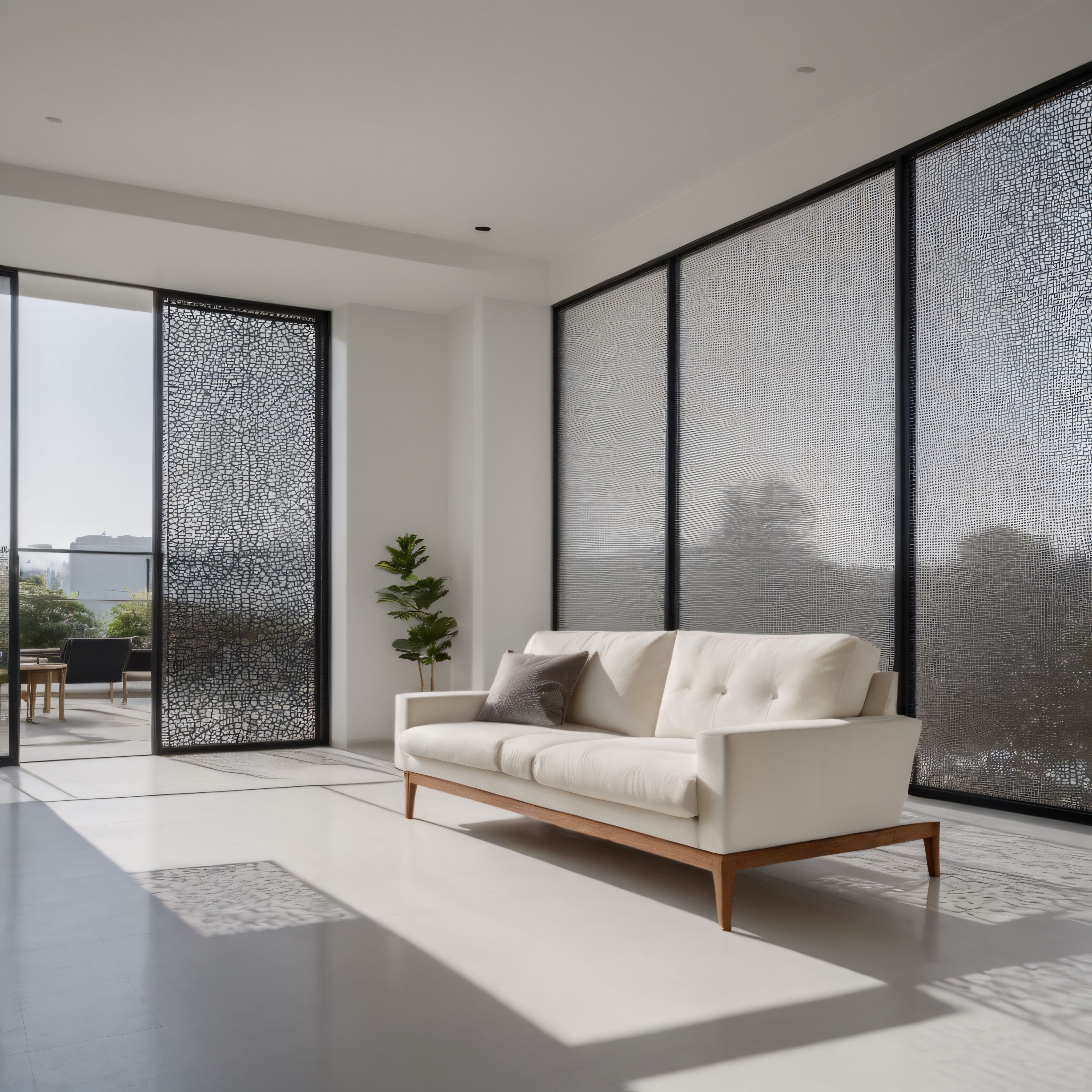 Ferah ve Işık Dolu Modern Salon Dekorasyonu ve Minimalist İç Mekan Tasarımı