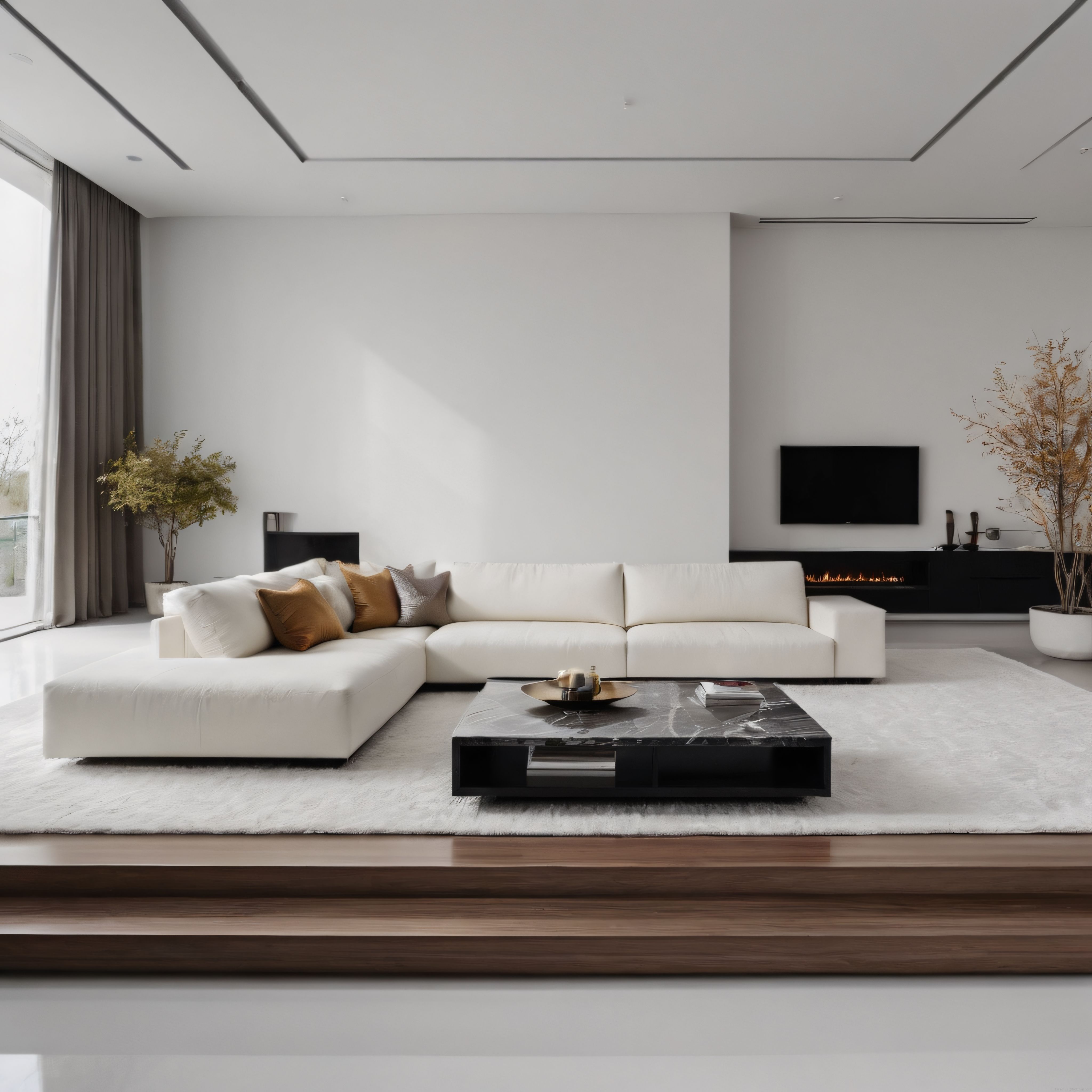 Ferah ve Modern Salon Dekorasyonu: Minimalist Oturma Odası Tasarımı