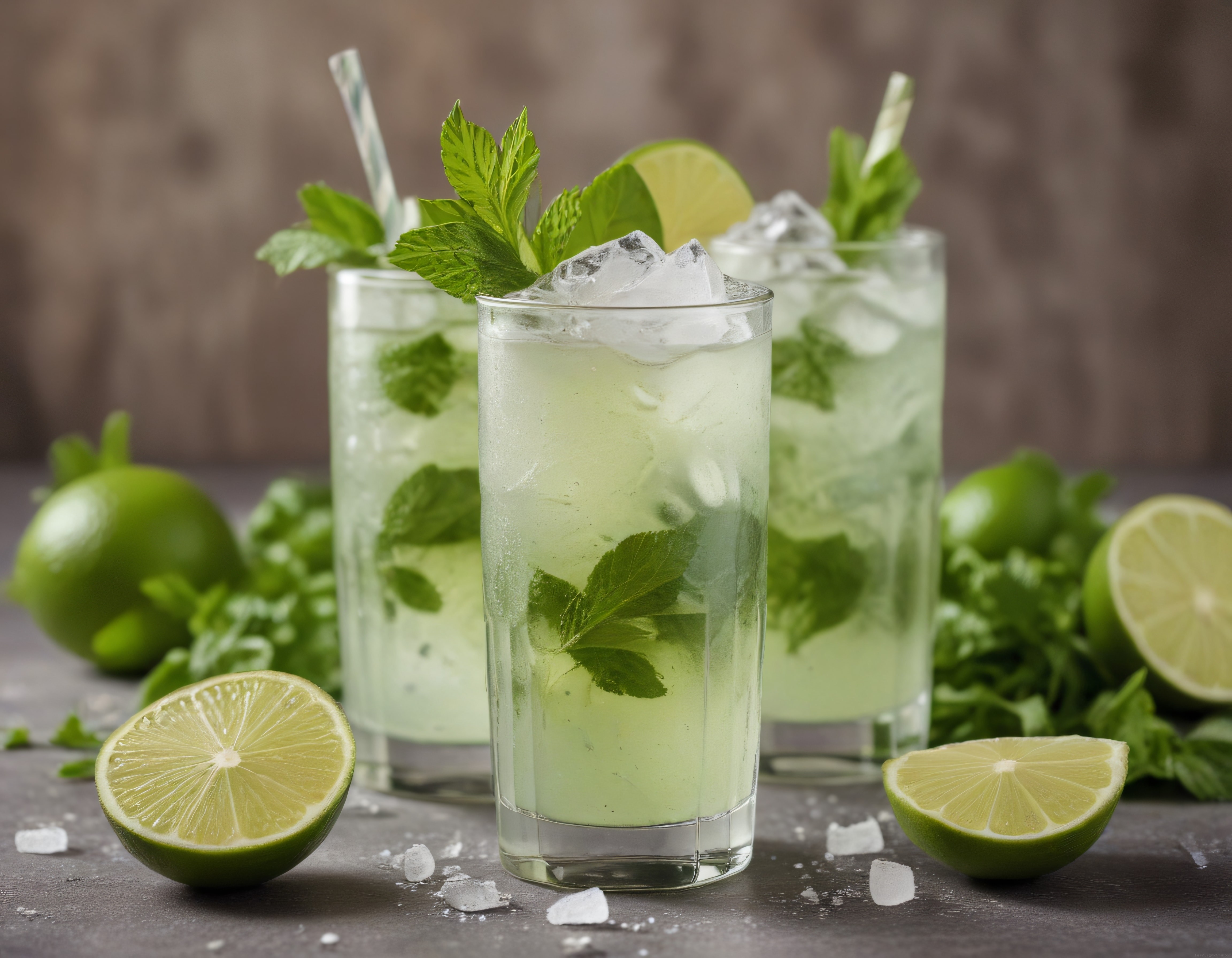 Ferahlatıcı Limon ve Naneli Mojito Sunumu – Serinletici Yaz İçeceği Görseli