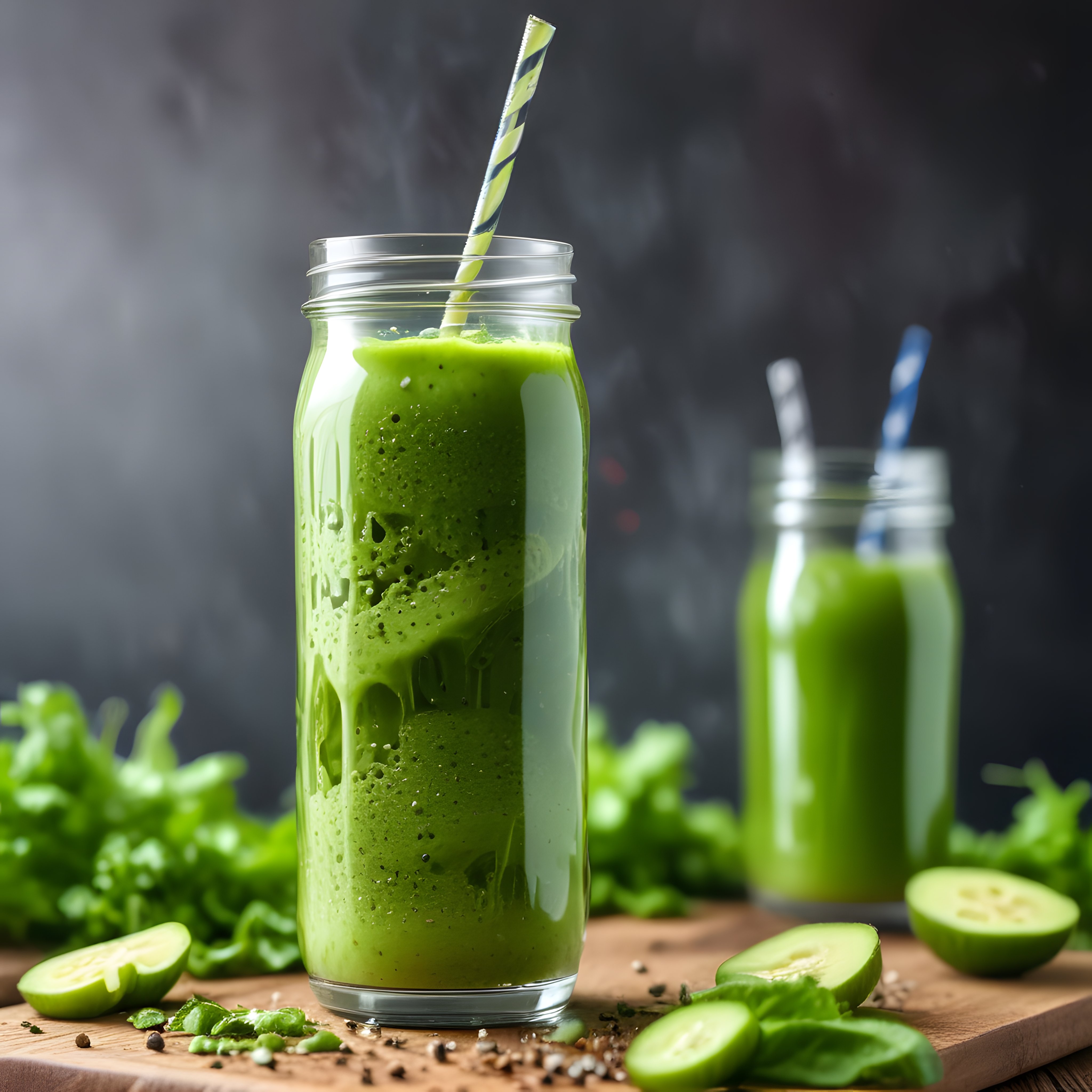 Ferahlatıcı Yeşil Detoks Smoothie: Cam Kavanozda Sağlıklı İçecek Tarifi