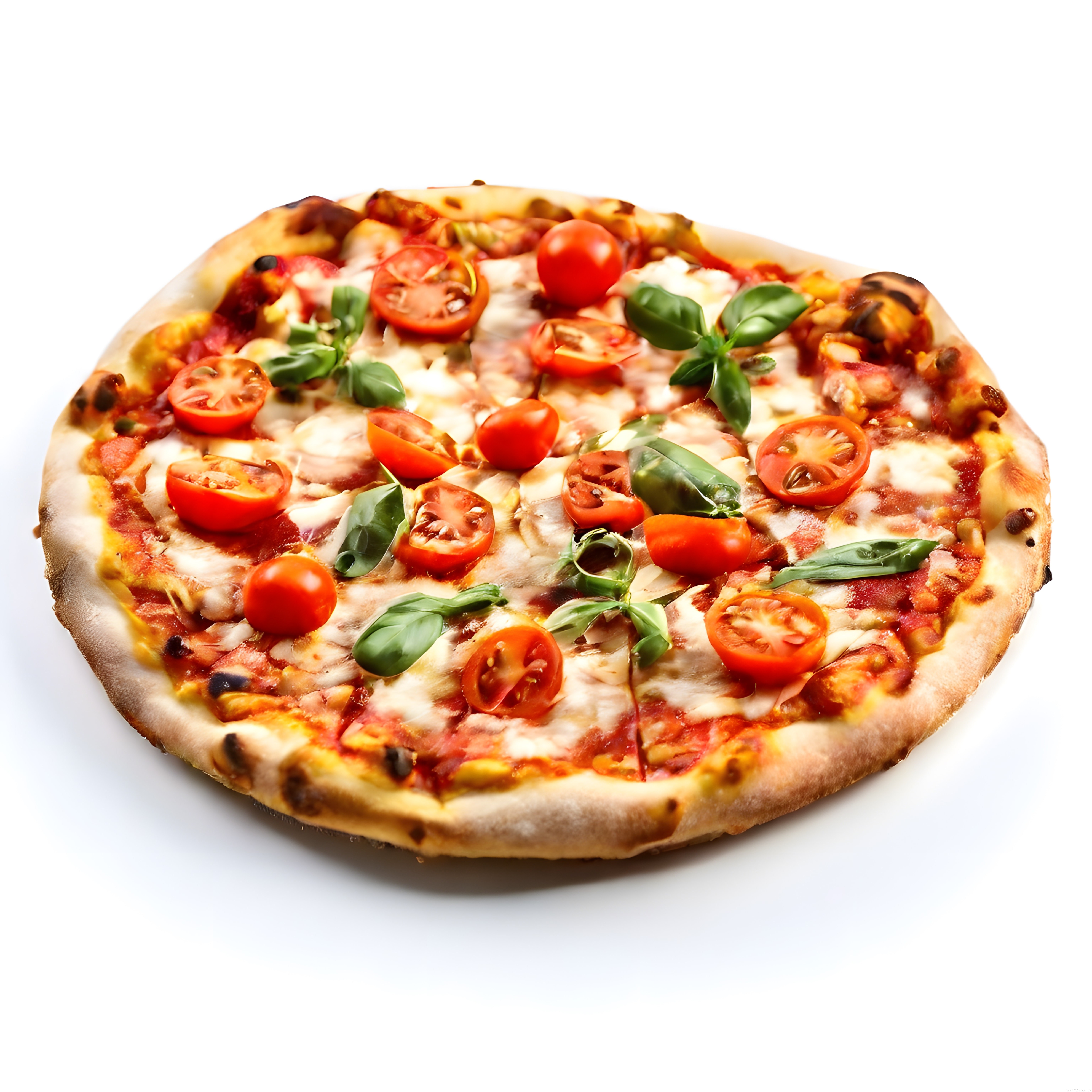Fesleğen ve Domates Soslu Taze Mozzarella Pizza Tarifi ve Sunumu