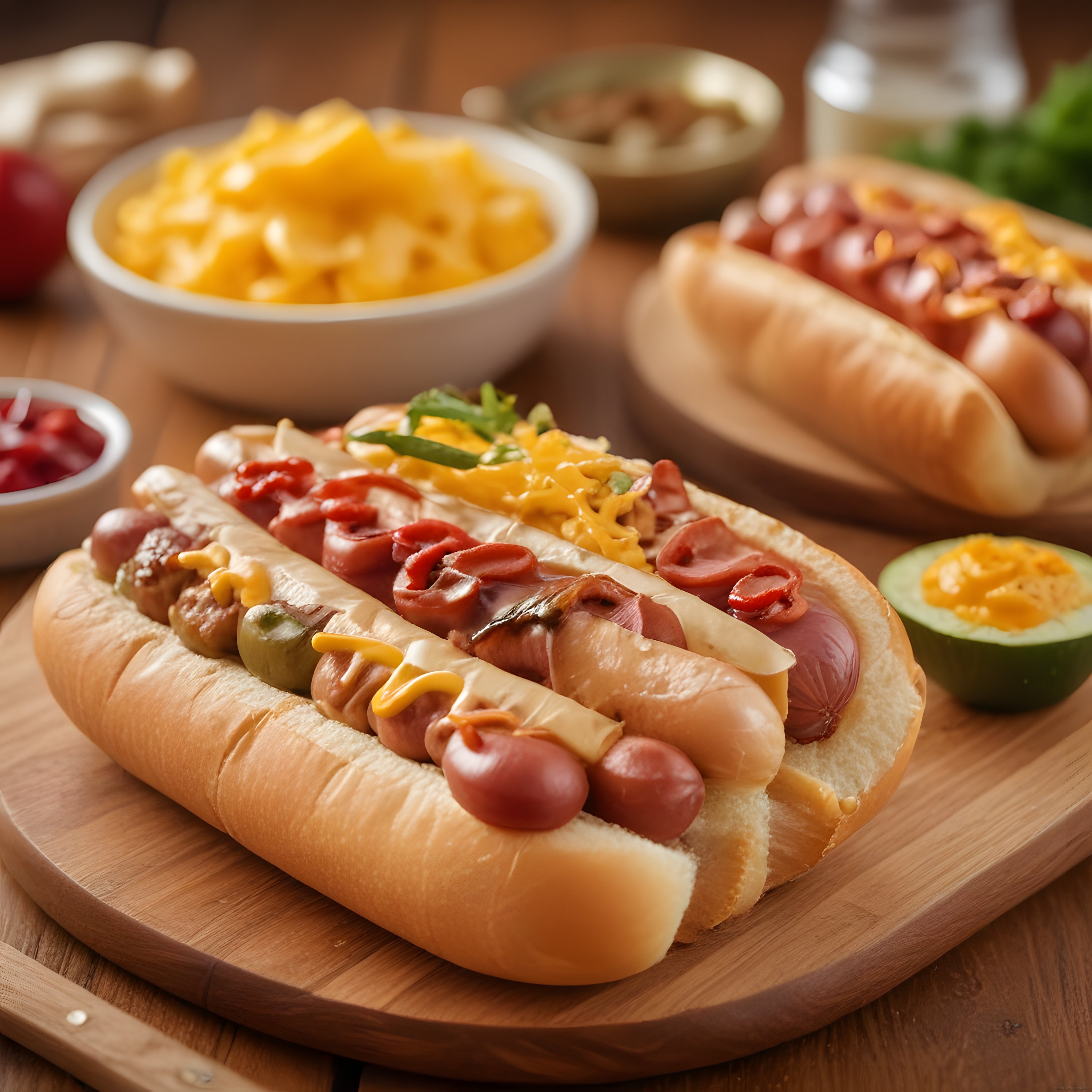 Festival Havasında Gourmet Hot Dog: Peynir, Turşu ve Taze Biber Süslemesi