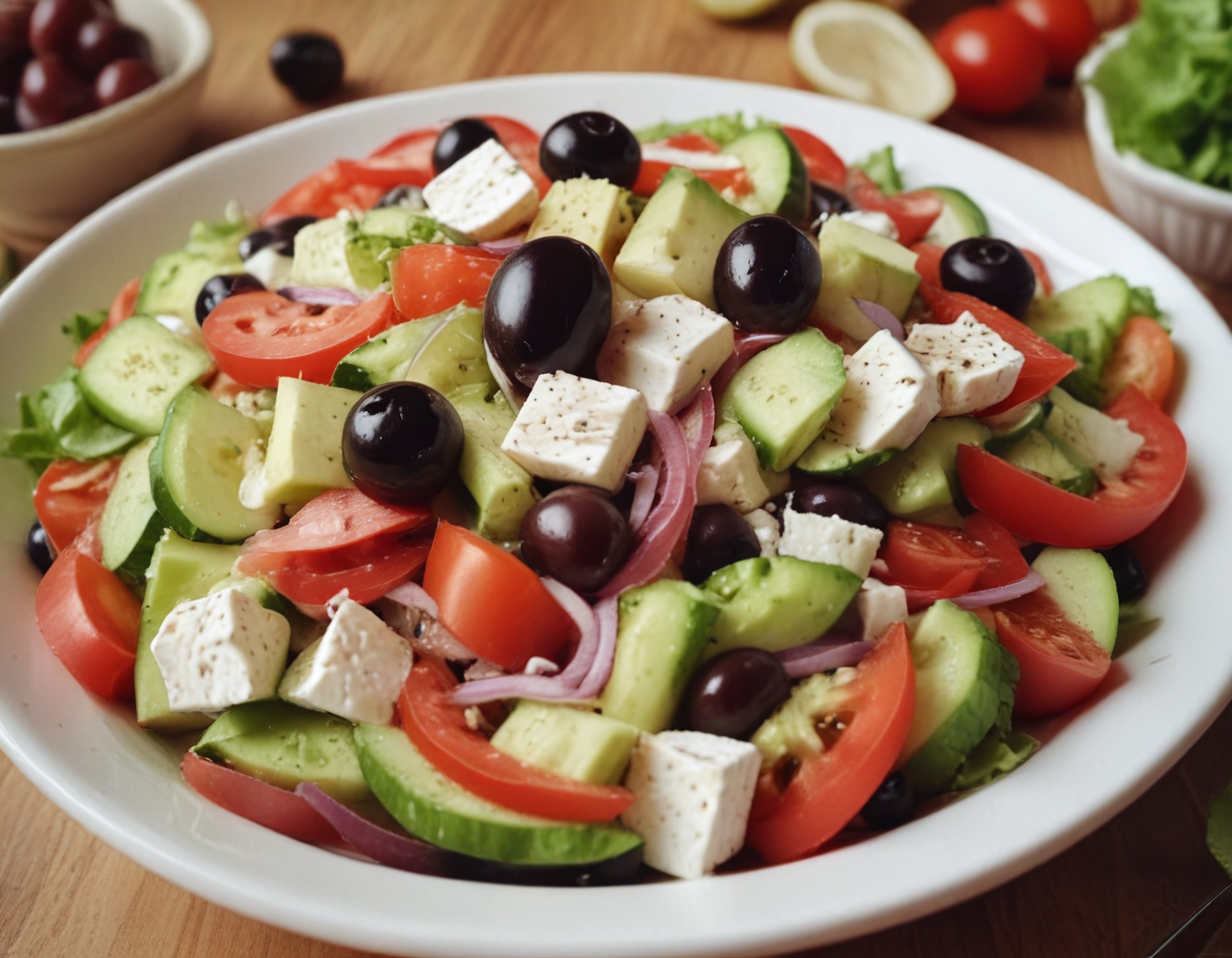 Feta Peynirli Avokadolu Salata: Akdeniz Mutfağından Sağlıklı Tarif