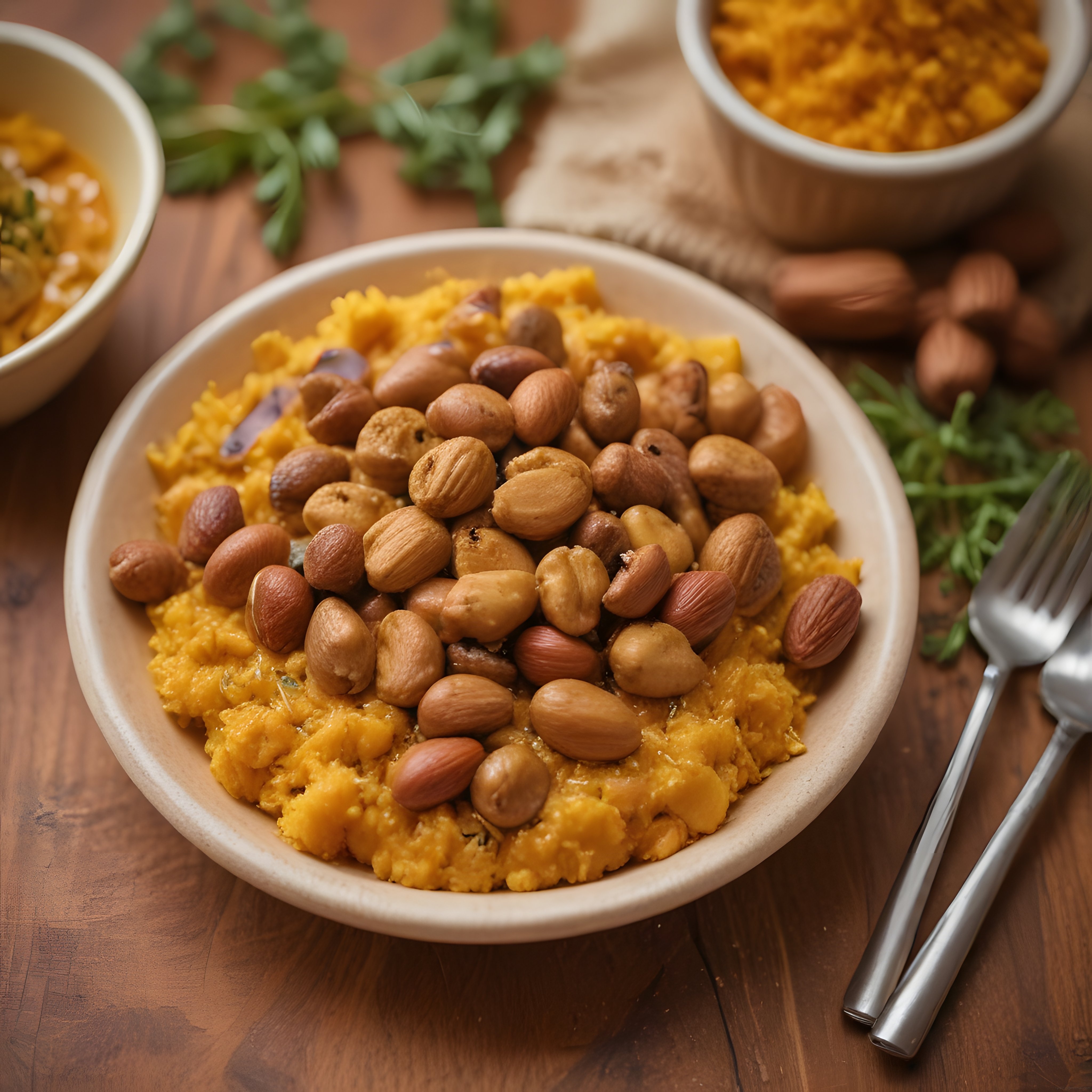 Fındık ve bademli tatlı patates püresi: Sağlıklı ve lezzetli bir öğün