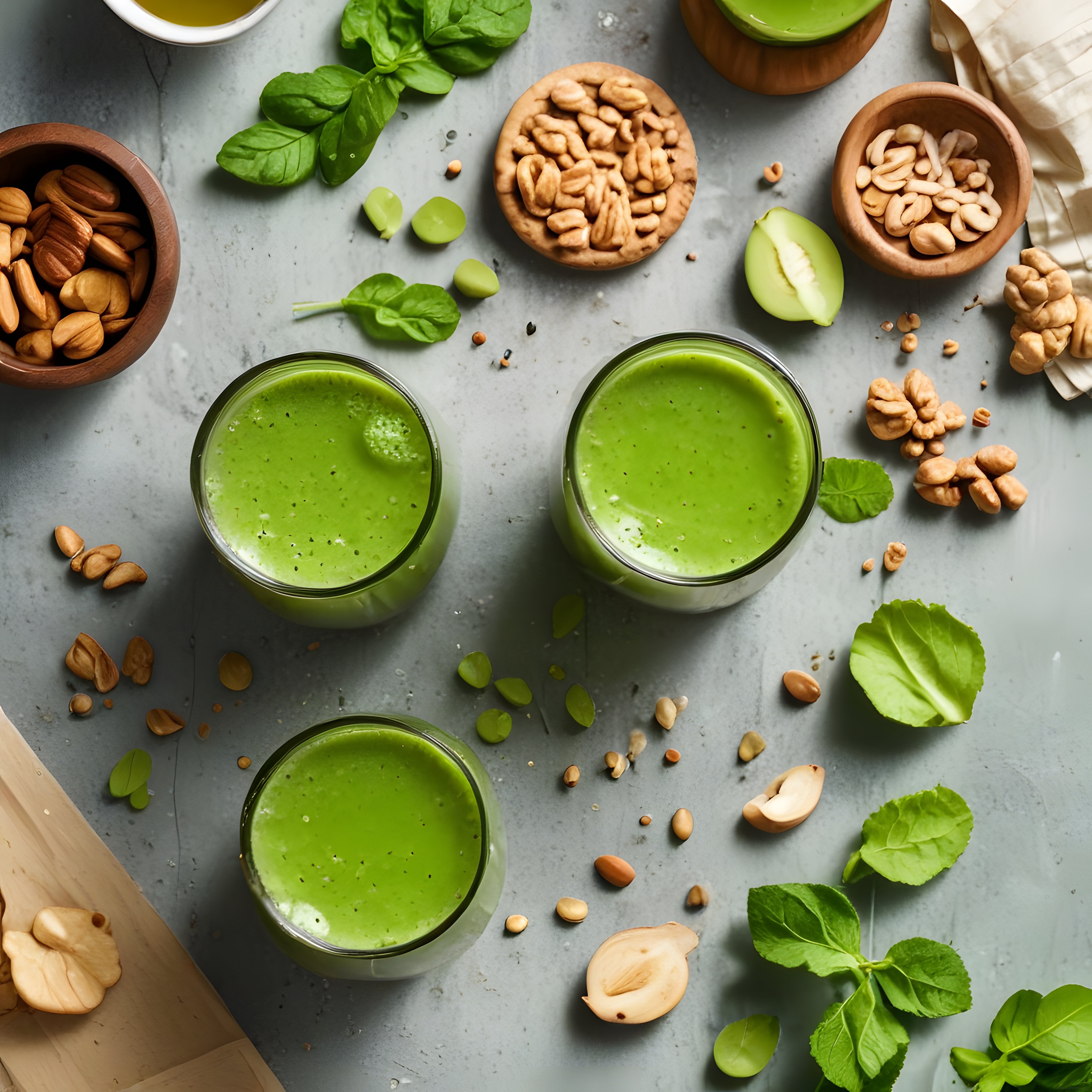 Fındık ve Ispanaklı Detoks Yeşil Smoothie Tarifi ile Sağlıklı Beslenme