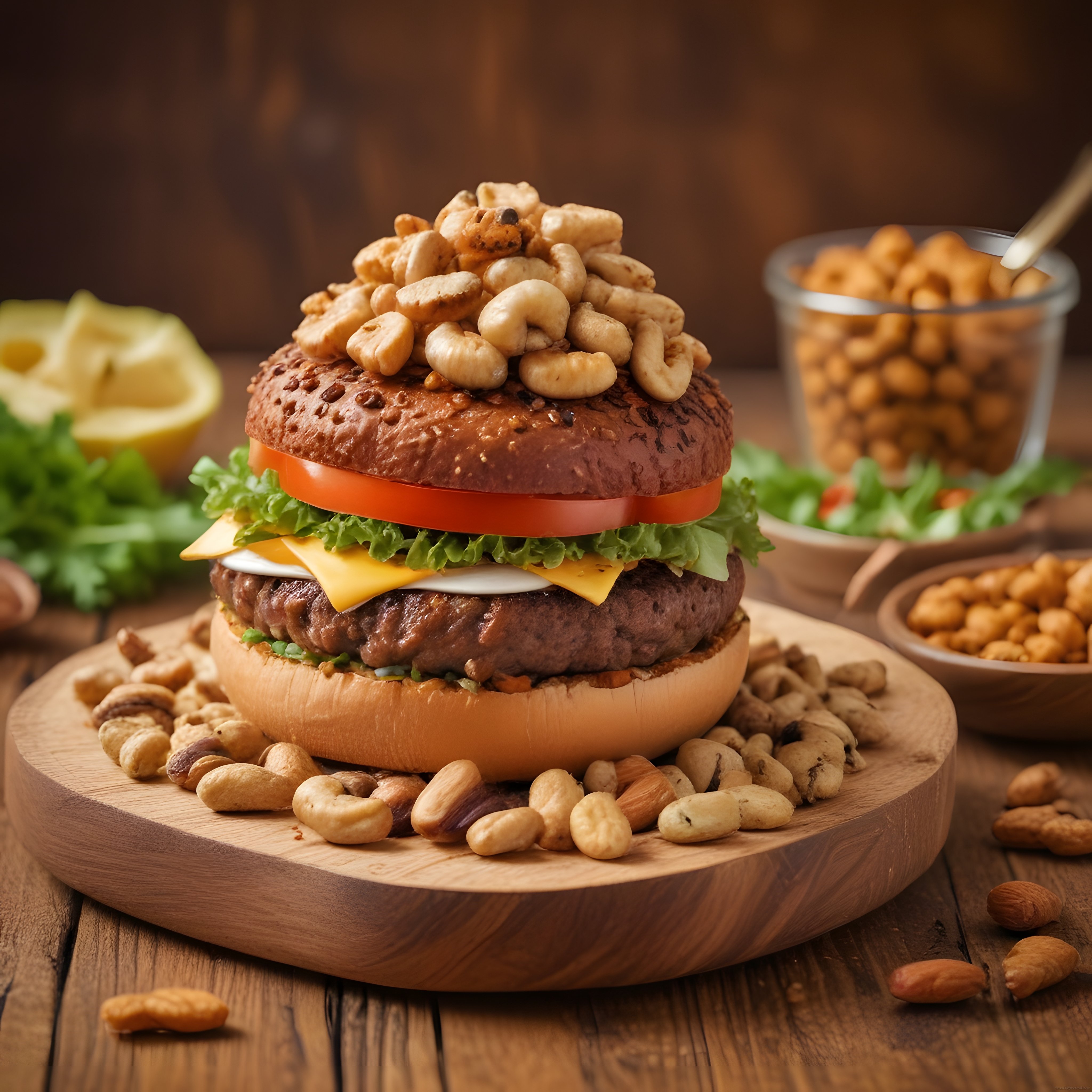 Fındık ve Kaju Soslu Efsane Hamburger: Ev Yapımı Gurme Burger Tarifi