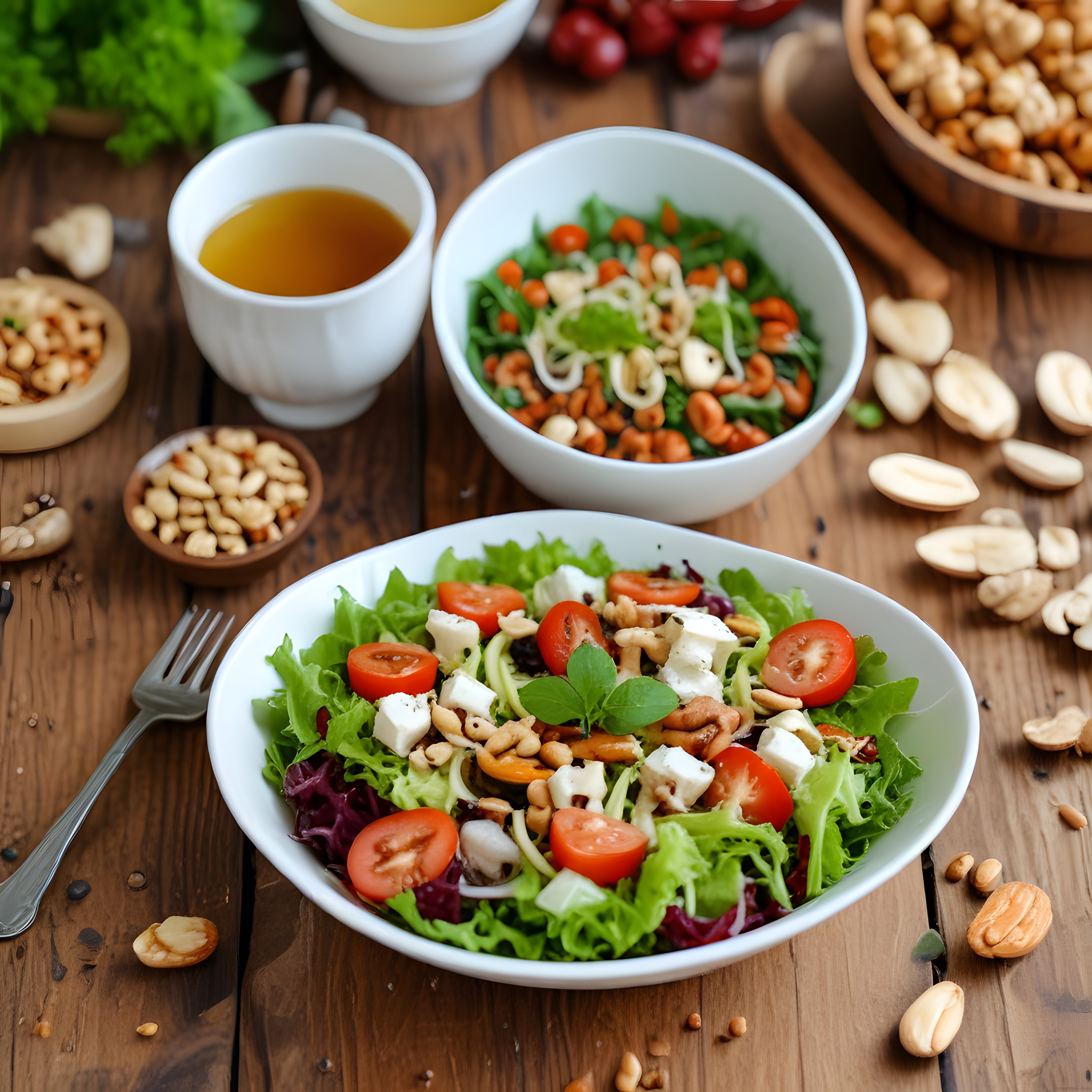 Fındık ve Peynirli Renkli Salata Tarifi: Sağlıklı ve Lezzetli Öğün