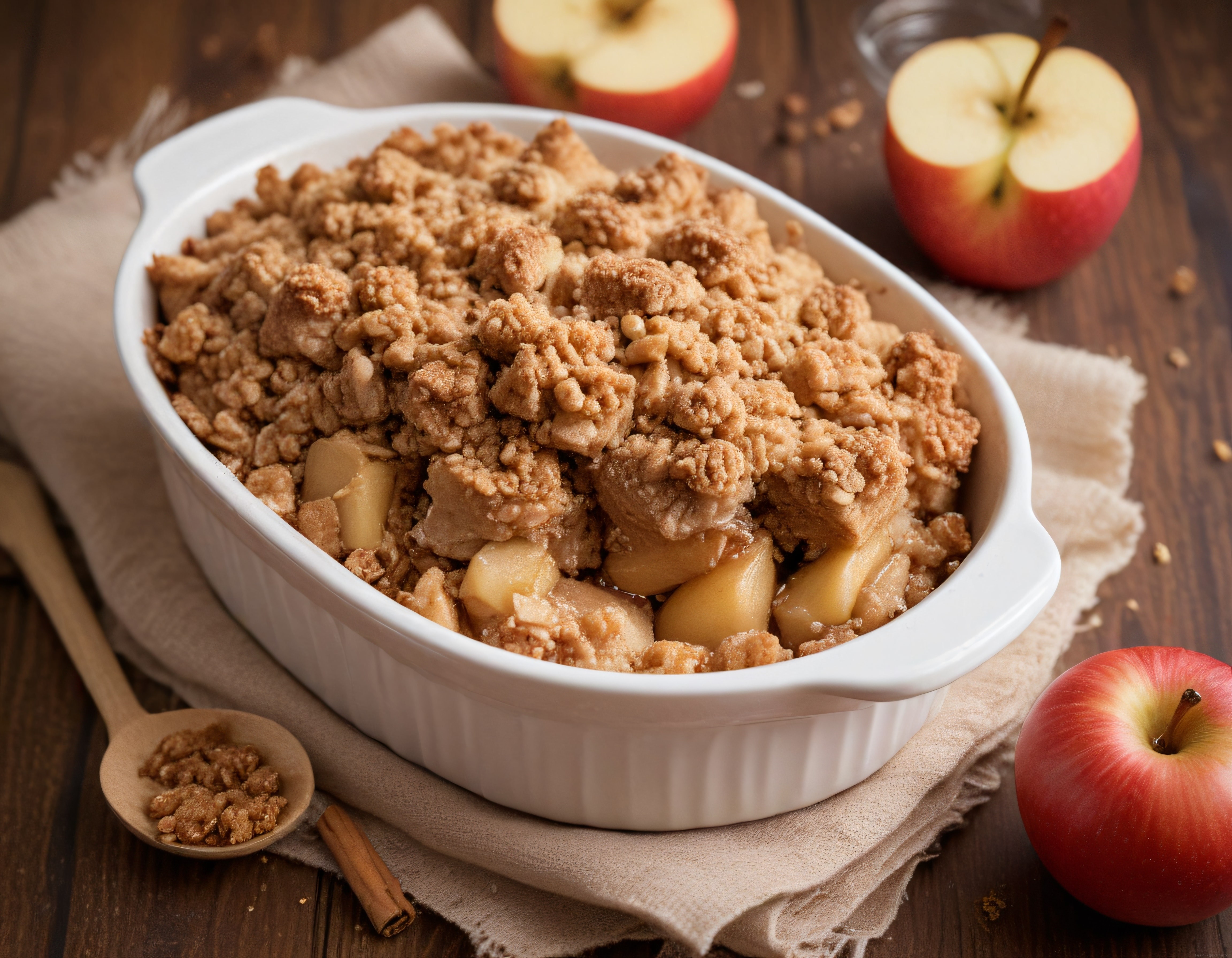Fırında Elmalı Crumble Tarifi: Tarçınlı Kırıntılı ve Yulaflı Gevrek Tatlı Fırında Elmalı Crumble Tarifi: Tarçınlı Kırıntılı ve Yulaflı Gevrek Tatlı