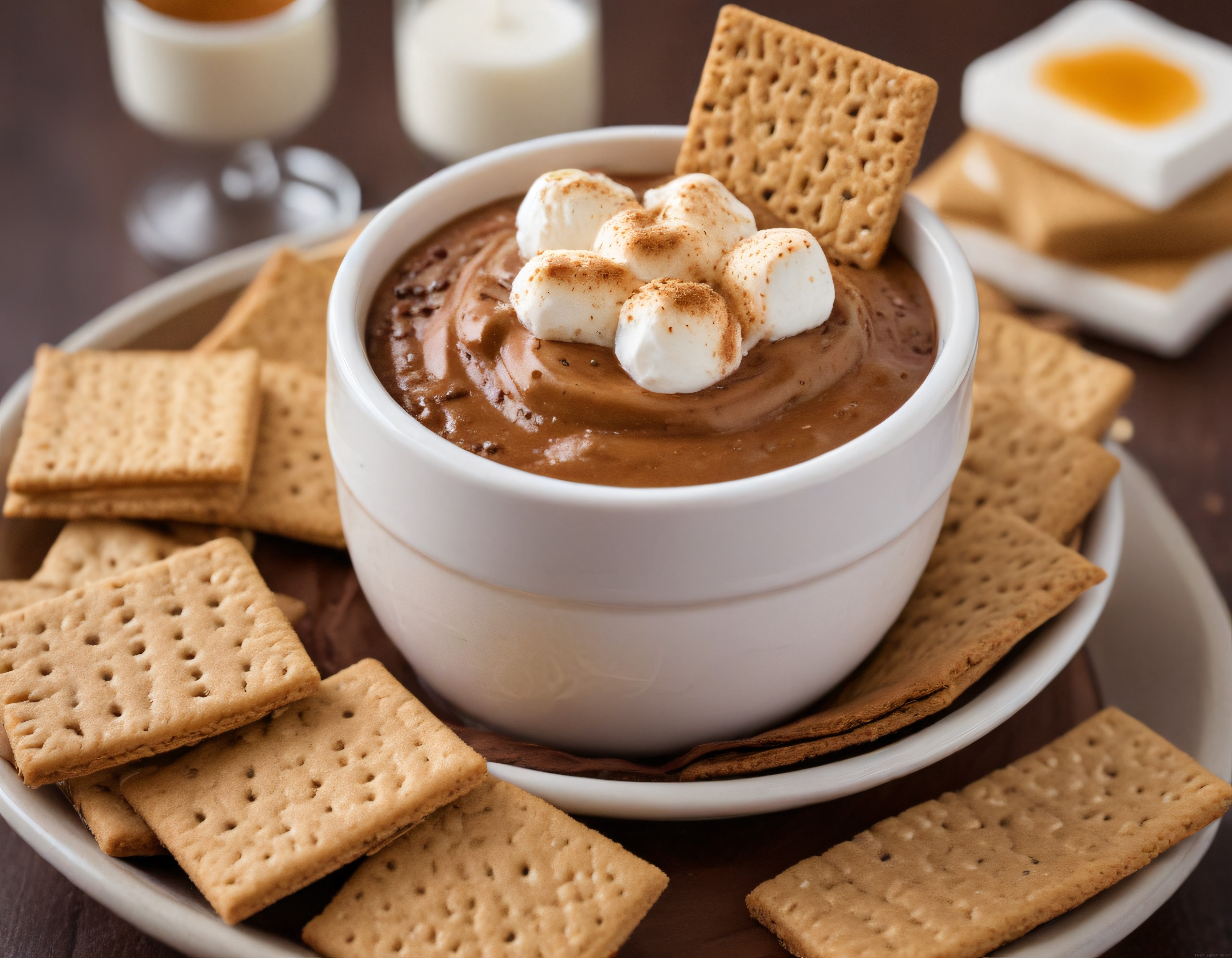 Fırında Eritilmiş Çikolata ve Marshmallow ile Ev Yapımı Smores Dip Tarifi