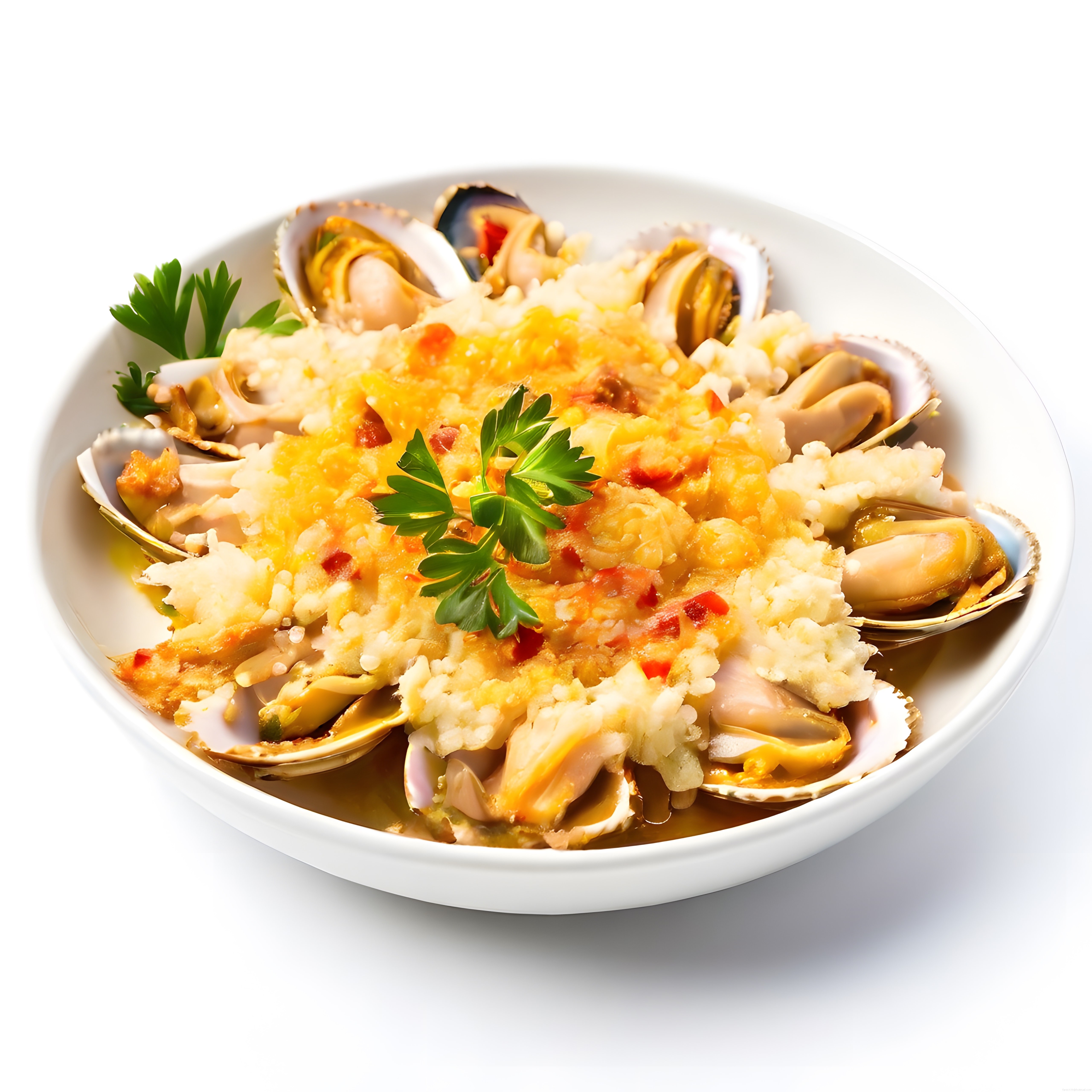 Fırında Midyeli ve Sarımsak Kaplamalı Risotto: Deniz Ürünleri Şöleni