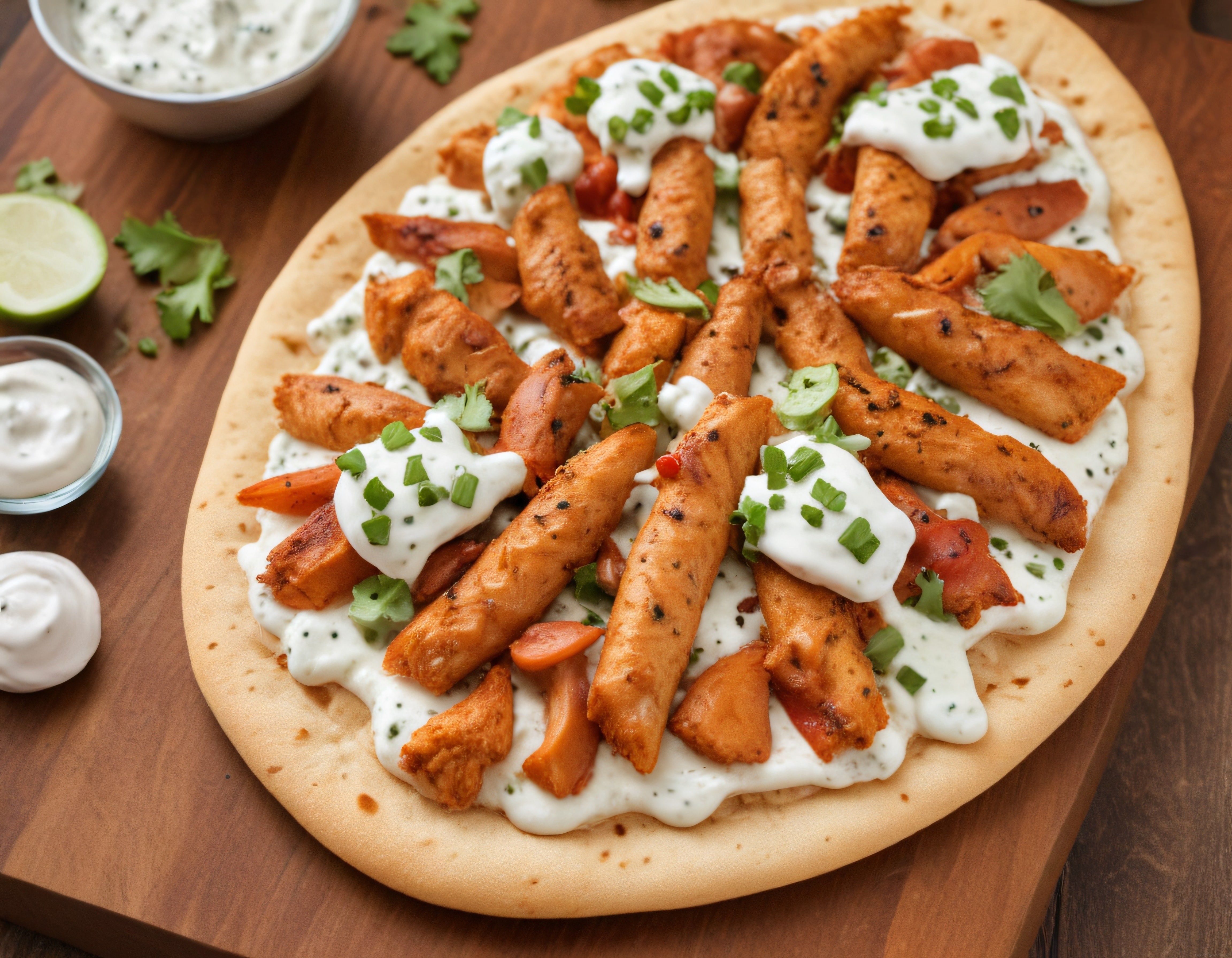 Fırında Tavuklu ve Yoğurt Soslu Çıtır Pizza: Pratik Ev Yapımı Lezzet