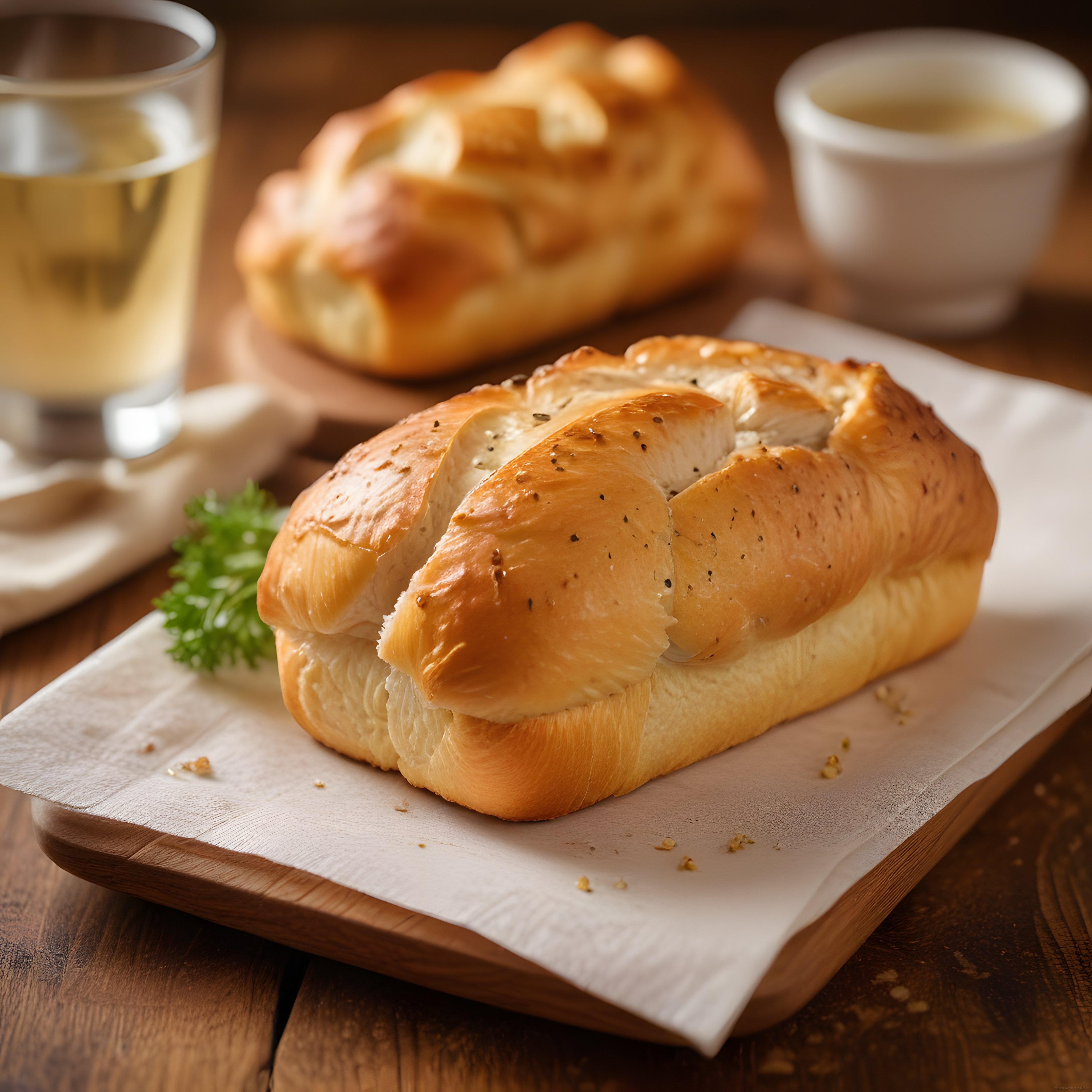 Fırından Taze Çıkmış Peynirli Çörek ve Süt ile Sıcacık Kahvaltı