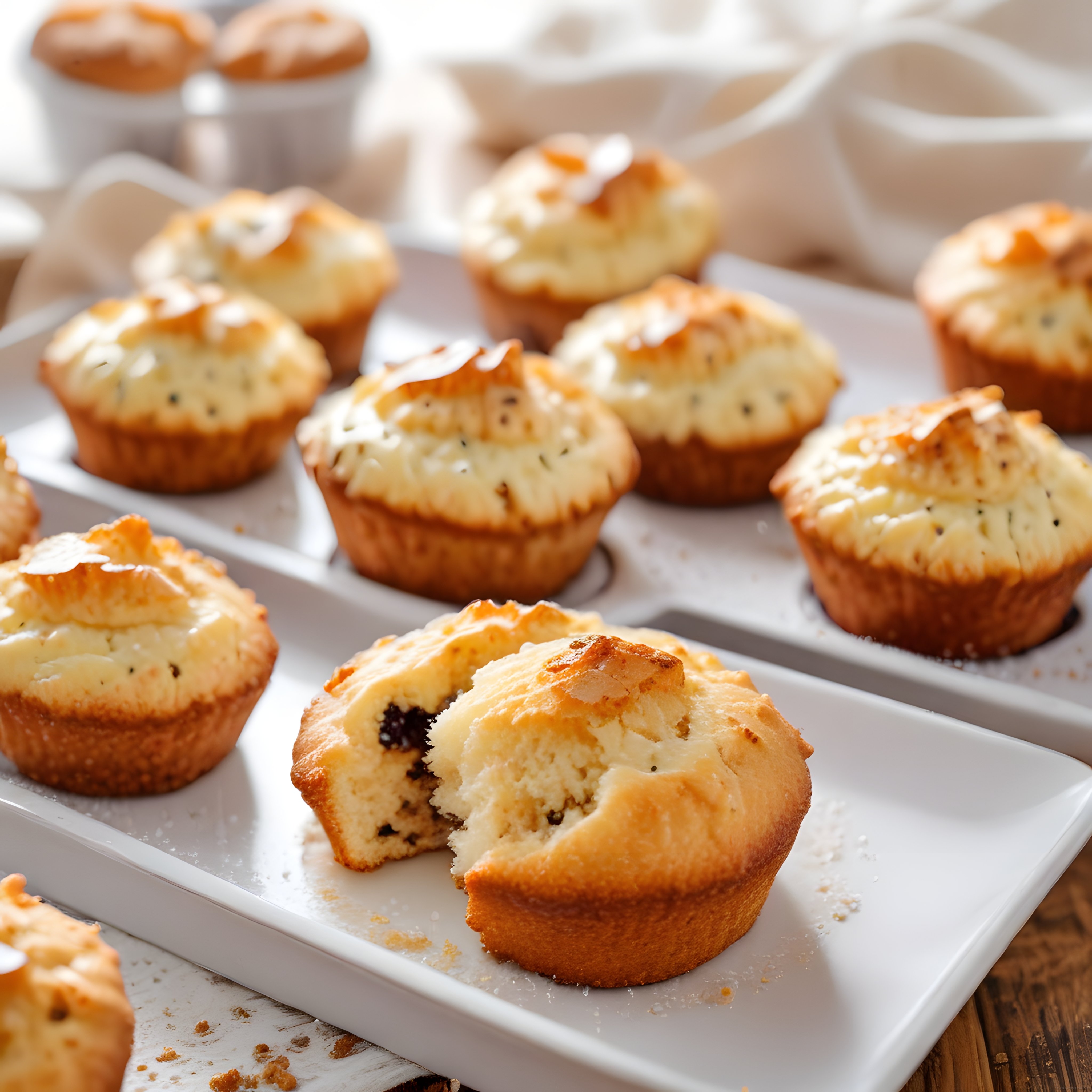 Fırından Yeni Çıkan Kabarmış Peynirli Muffinler ve Pratik Tarif İpuçları