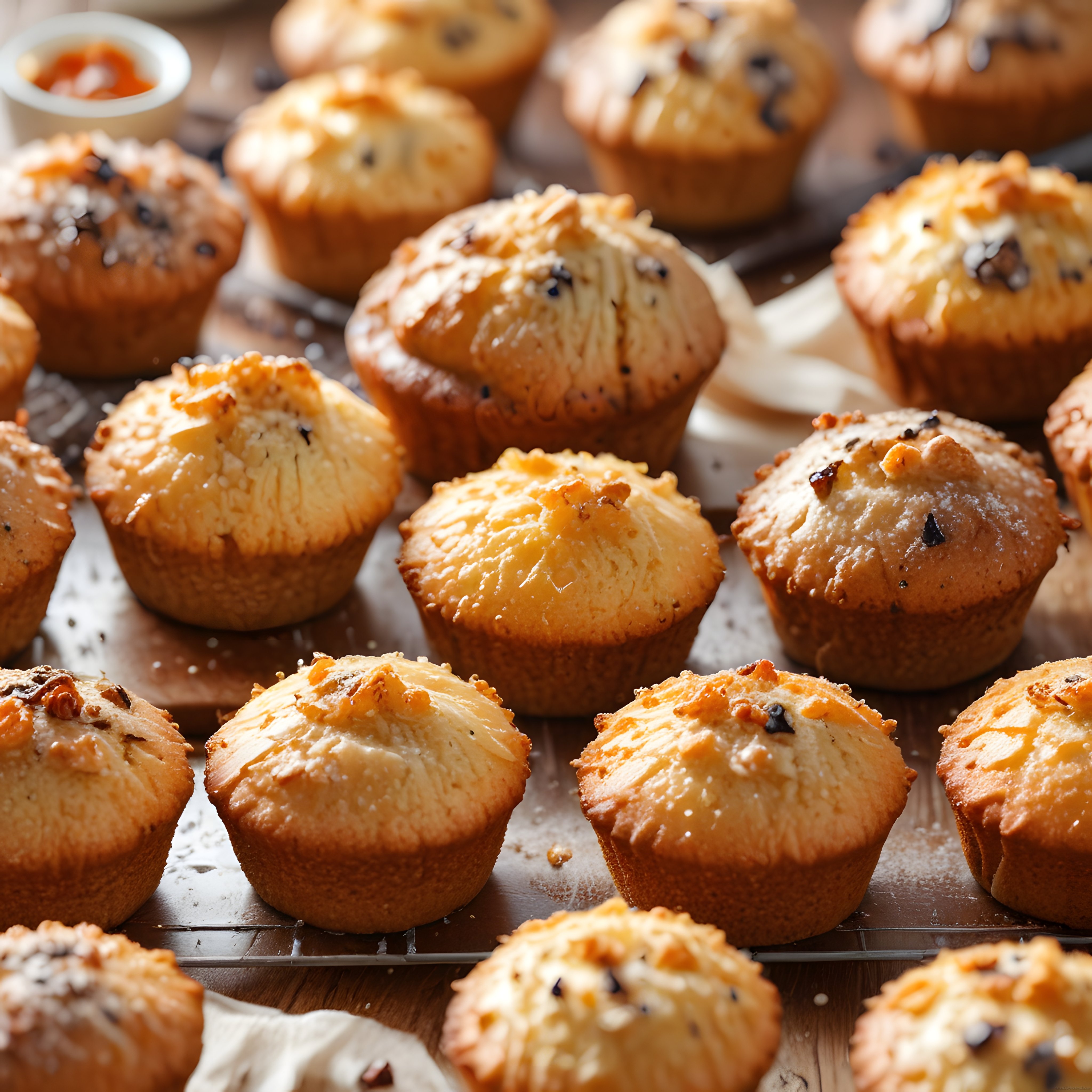 Fırından Yeni Çıkmış Çikolatalı Fındıklı Muffinlerle Lezzetli Bir Keyif