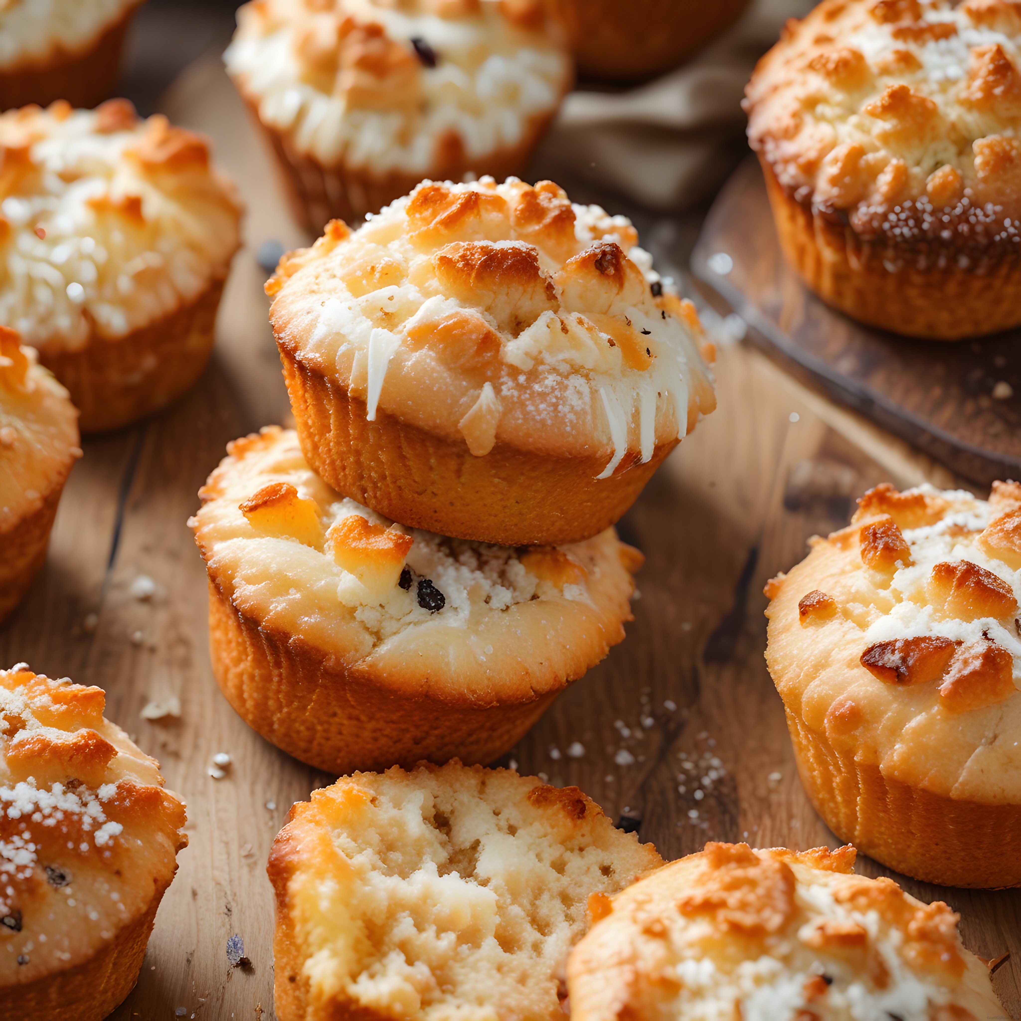 Fırından Yeni Çıkmış Kahvaltılık Peynirli Muffin Tarifi ve Sunum Fikirleri
