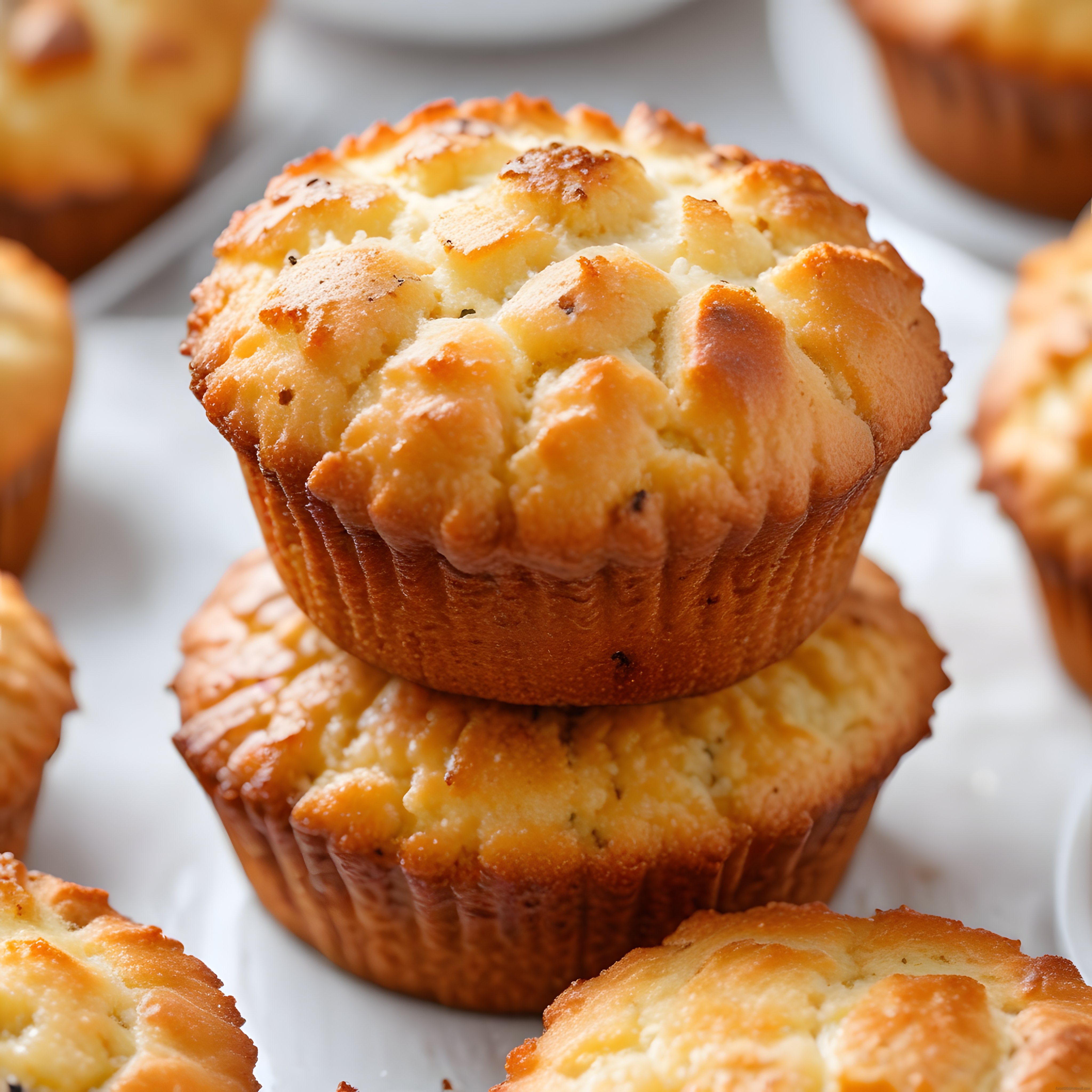 Fırından Yeni Çıkmış Lorlu Muffin Tarifi: Kahvaltılık Peynirli Tatlar