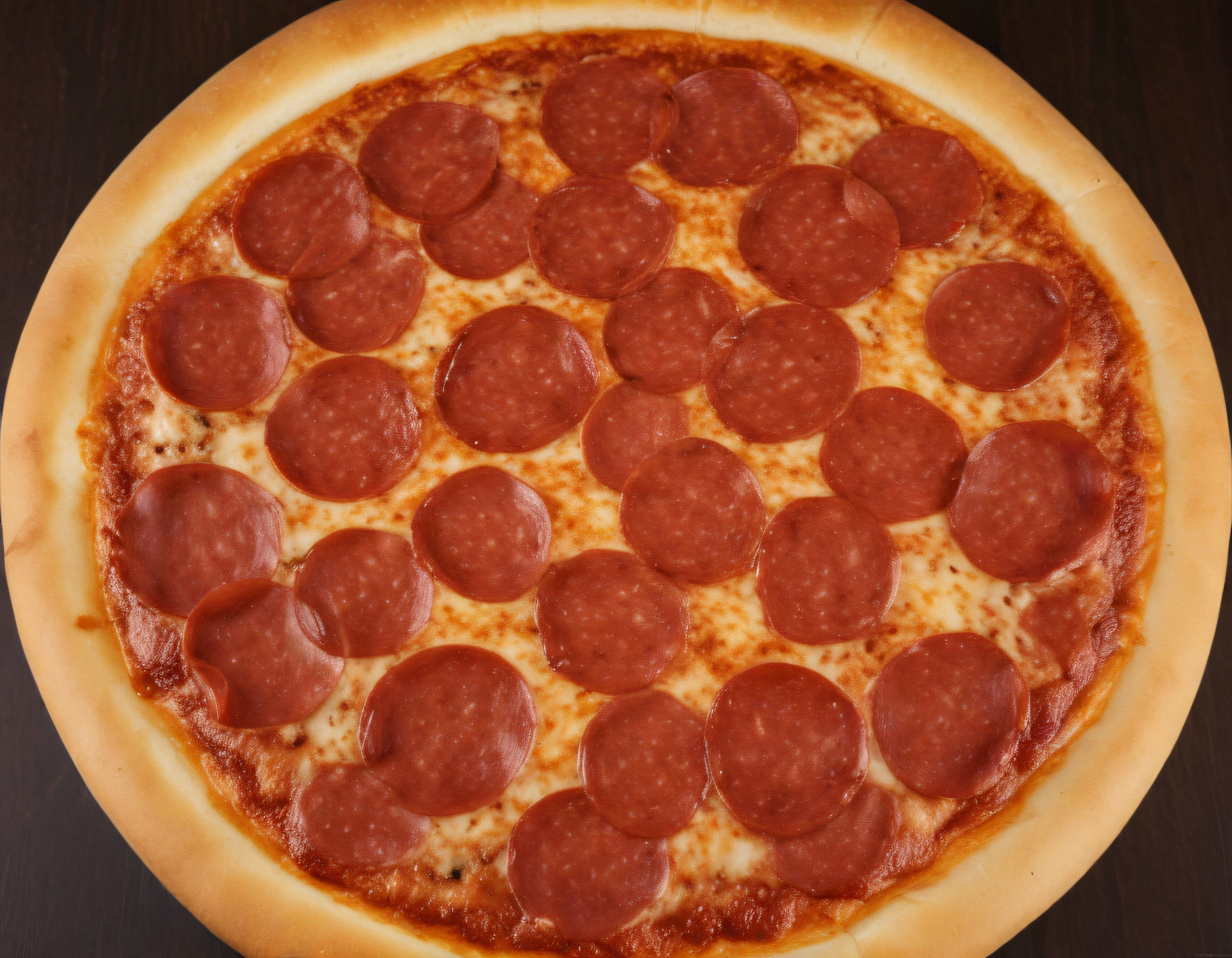 Fırından Yeni Çıkmış Sucuklu Pepperoni Pizzanın Taze ve Lezzetli Hali