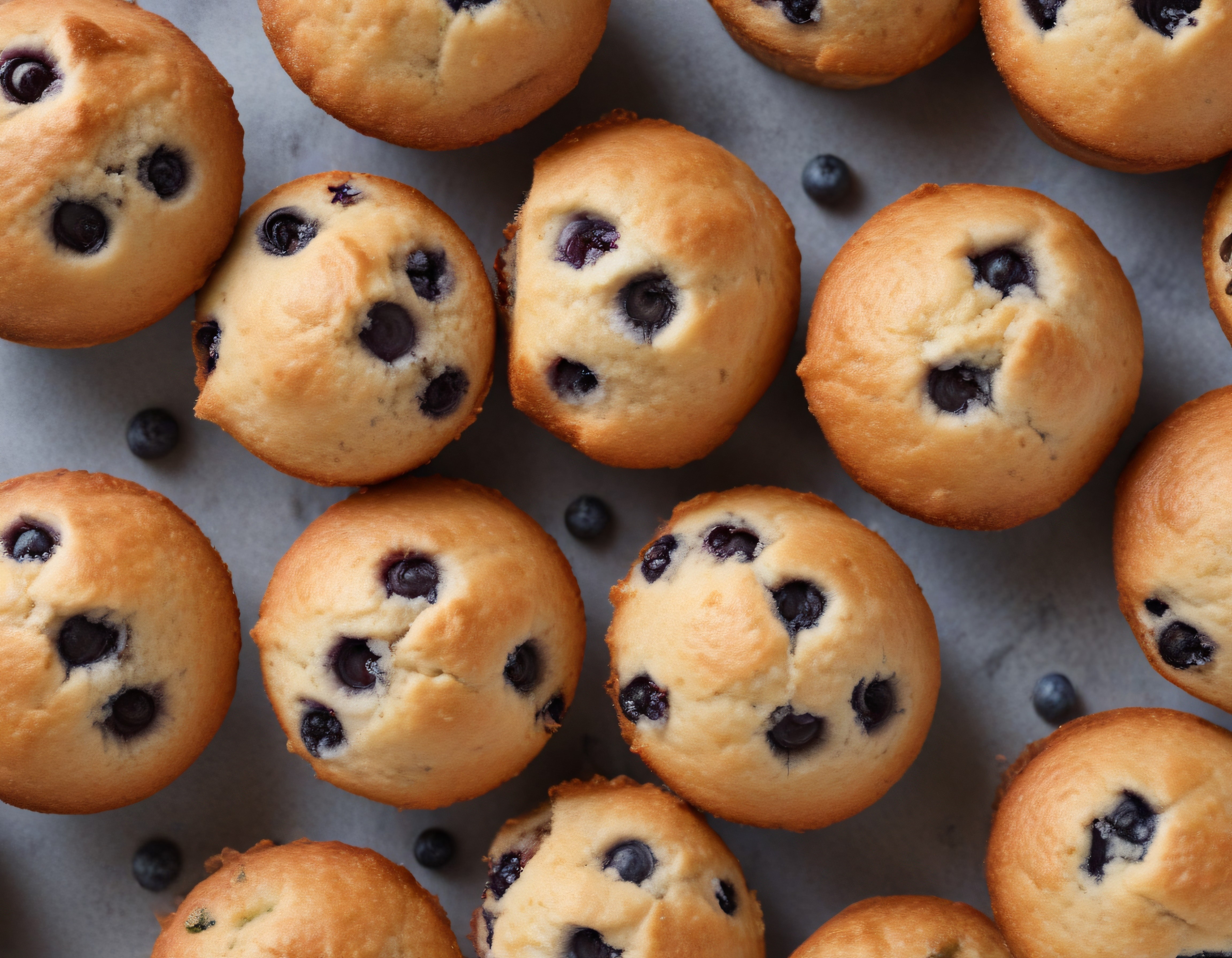 Fırından Yeni Çıkmış Yaban Mersinli Muffinler: Ev Yapımı Tatlı Keyfi