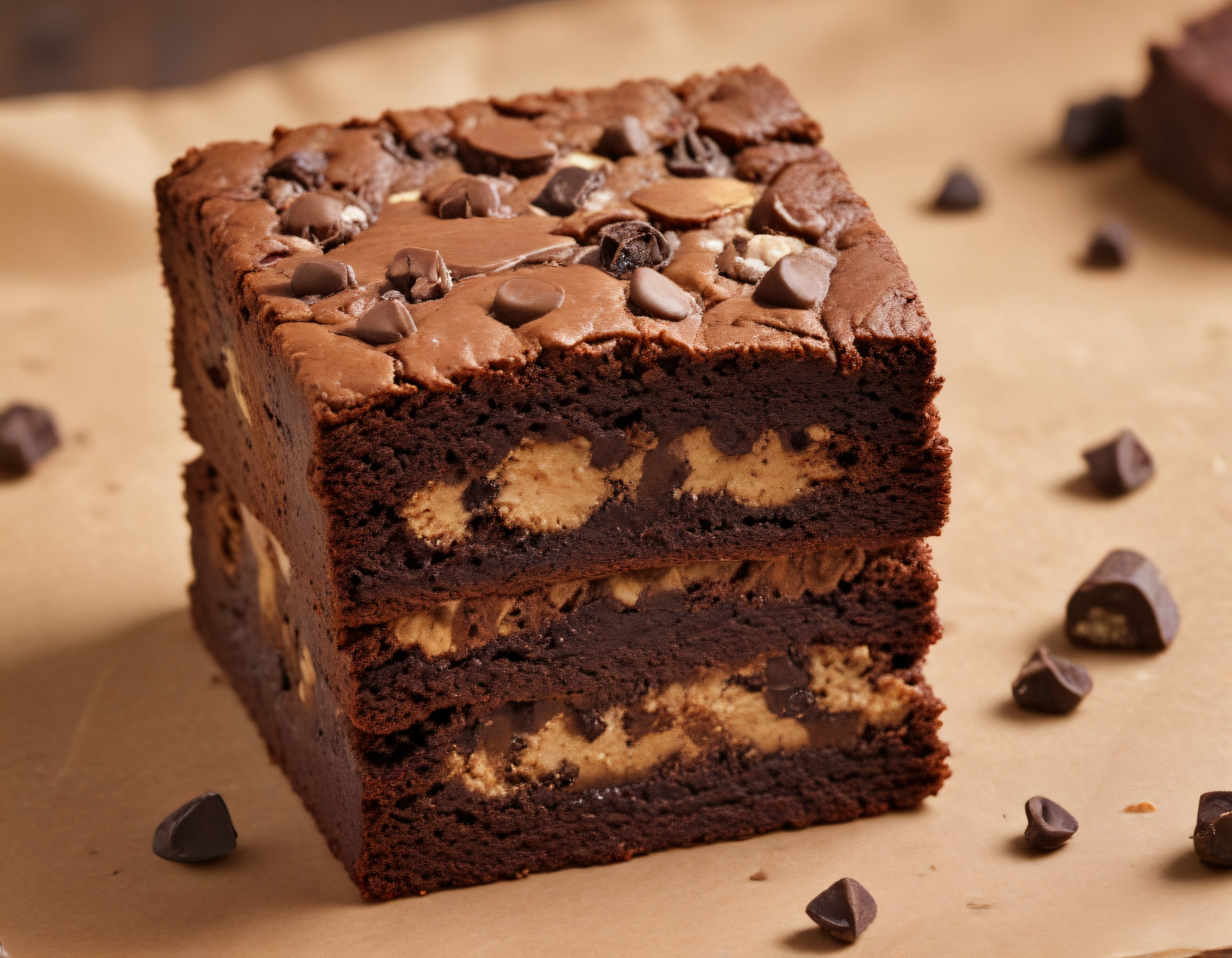 Fıstık Ezmeli Çikolatalı Brownie Tarifi: Kat Kat Lezzet ve Bol Çikolata