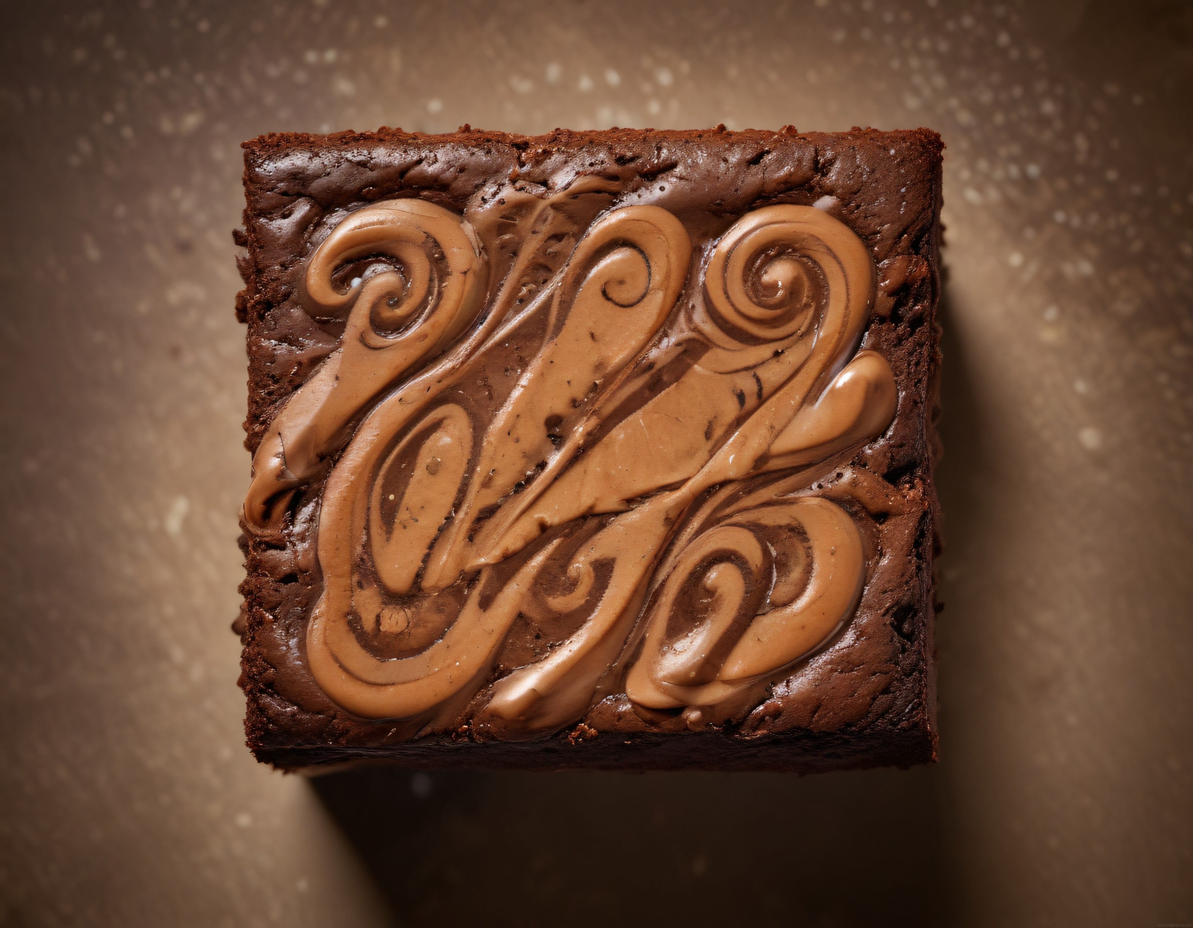 Fıstık Ezmesi ile Süslenmiş Islak Brownie Dilimi ve Gıda Fotoğrafçılığı