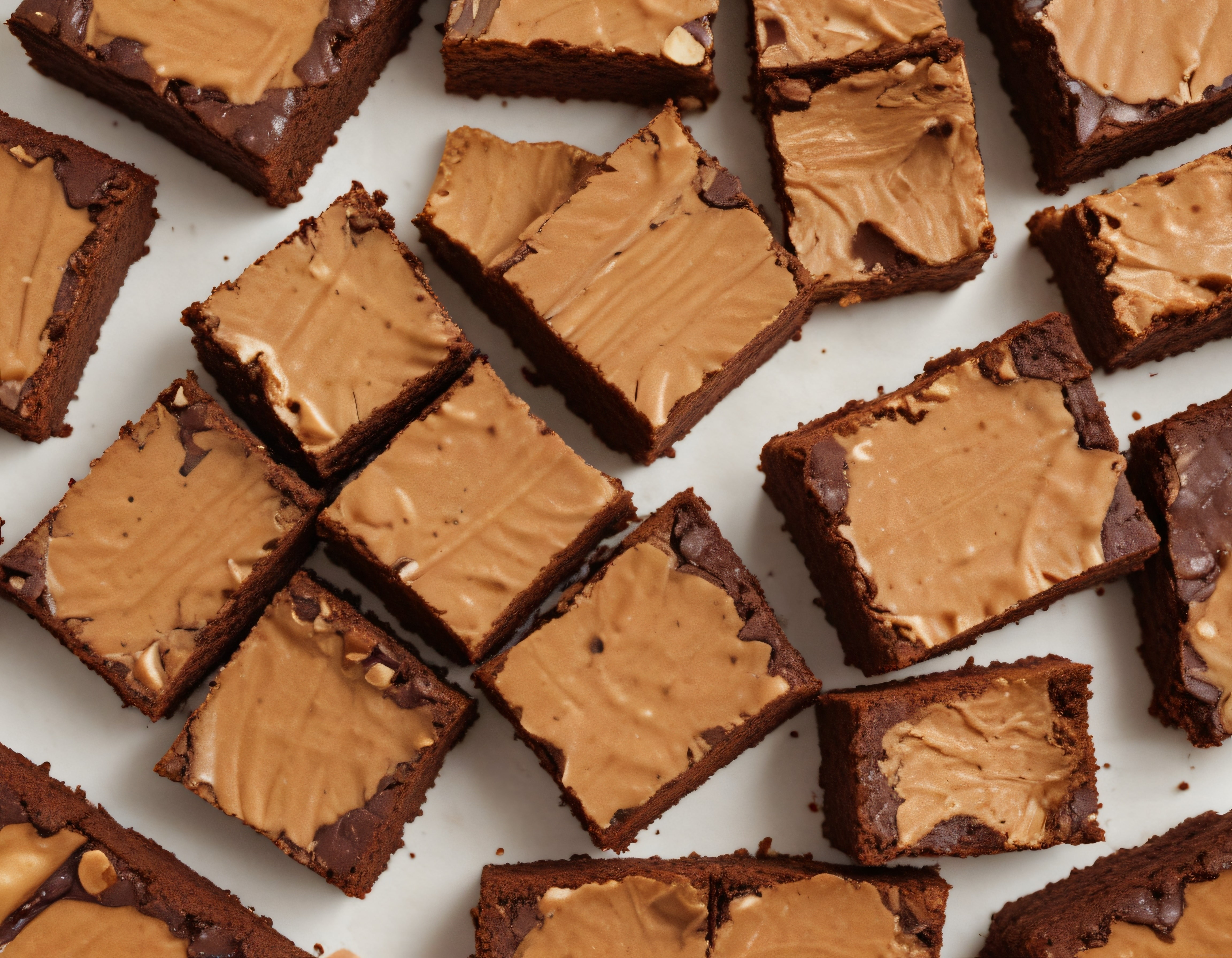 Fıstık Ezmesi Sütlü Çikolatalı Brownie Kareleri: Ev Yapımı Tatlı Keyfi