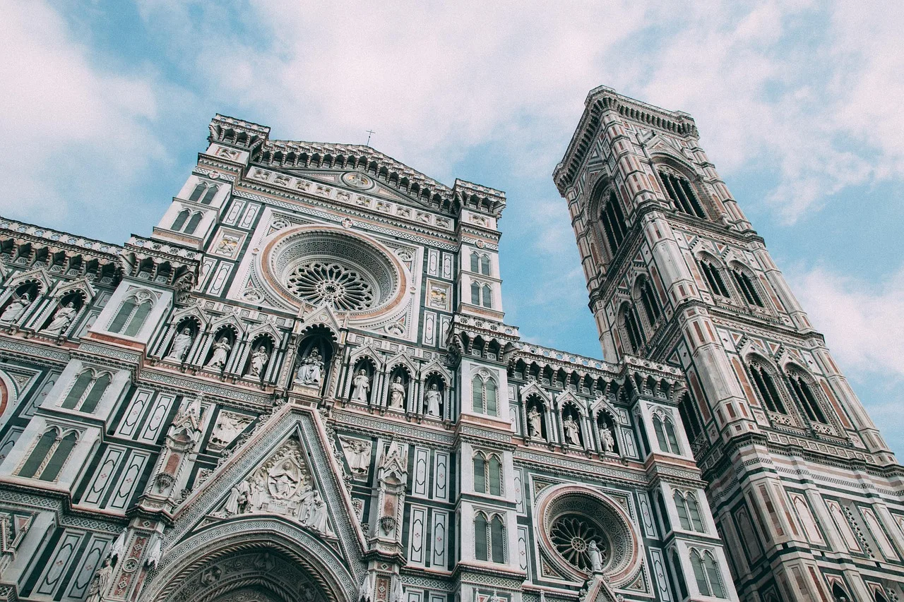 Floransa Santa Maria del Fiore katedrali mimari fotoğrafı