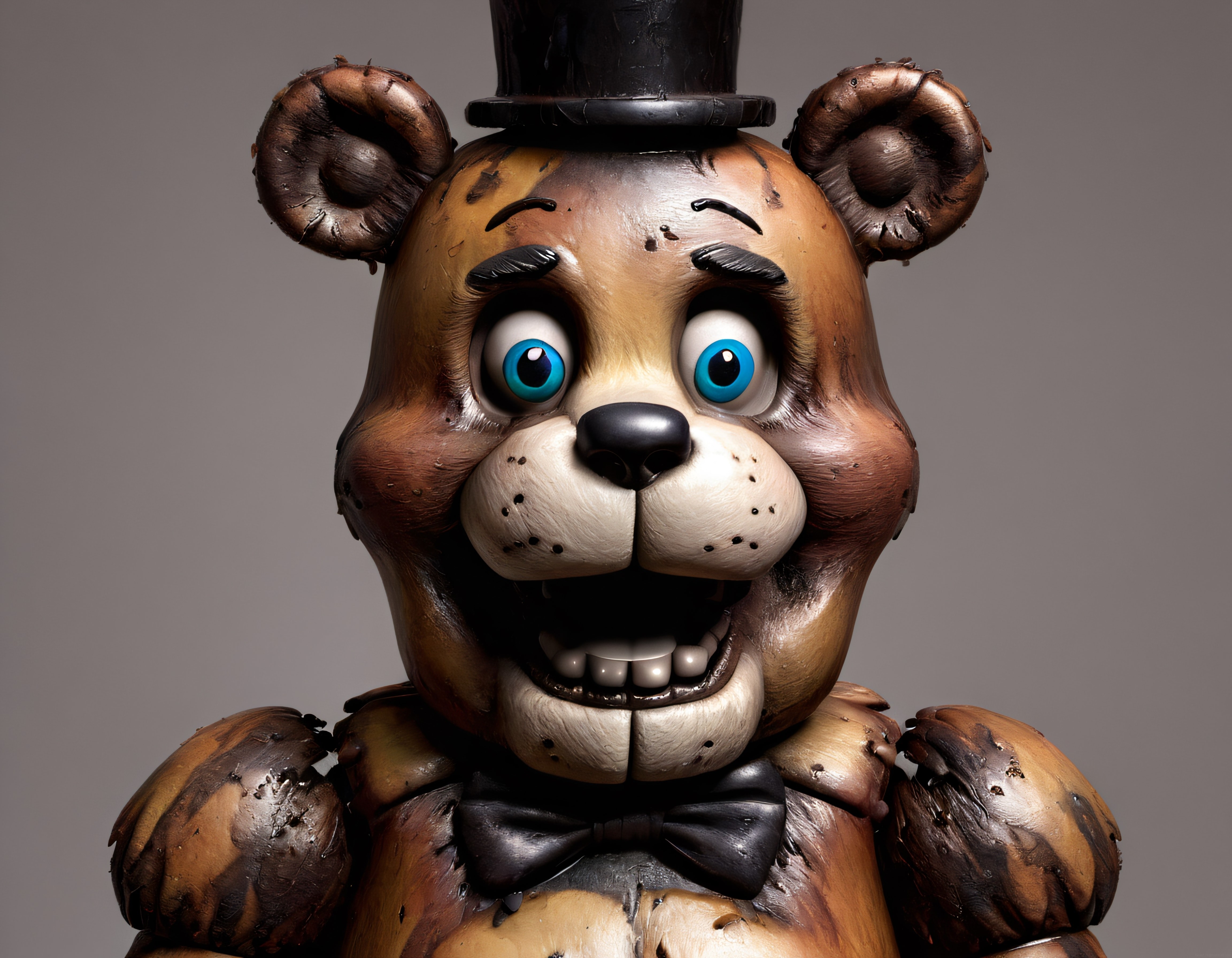Freddy Fazbear Animatronik Portre: FNAF Korku Oyununun İkonik Ayı Karakteri