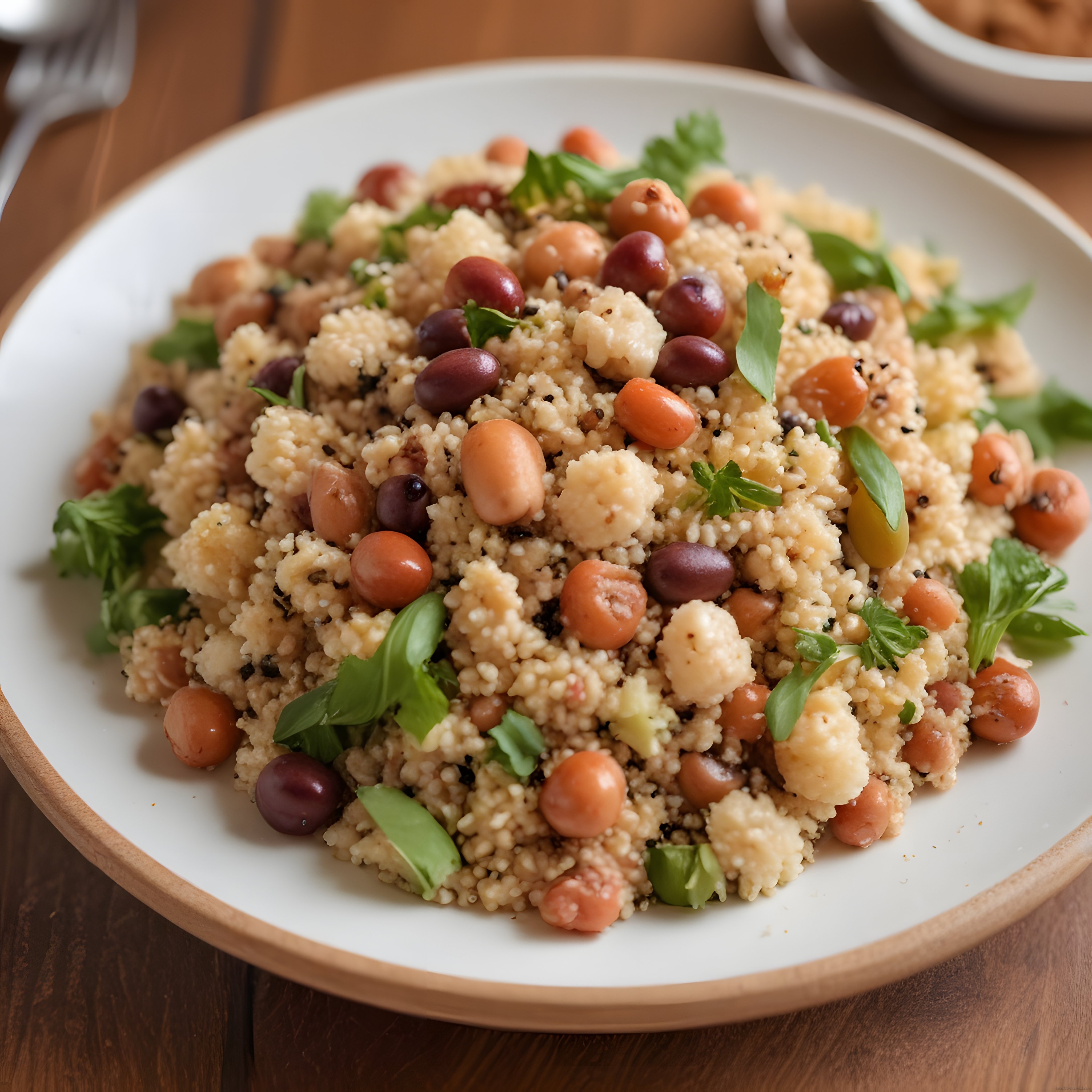 Fresk ve Besleyici Kuskus Salatası: Peynir, Zeytin ve Yeşillikli Tarif
