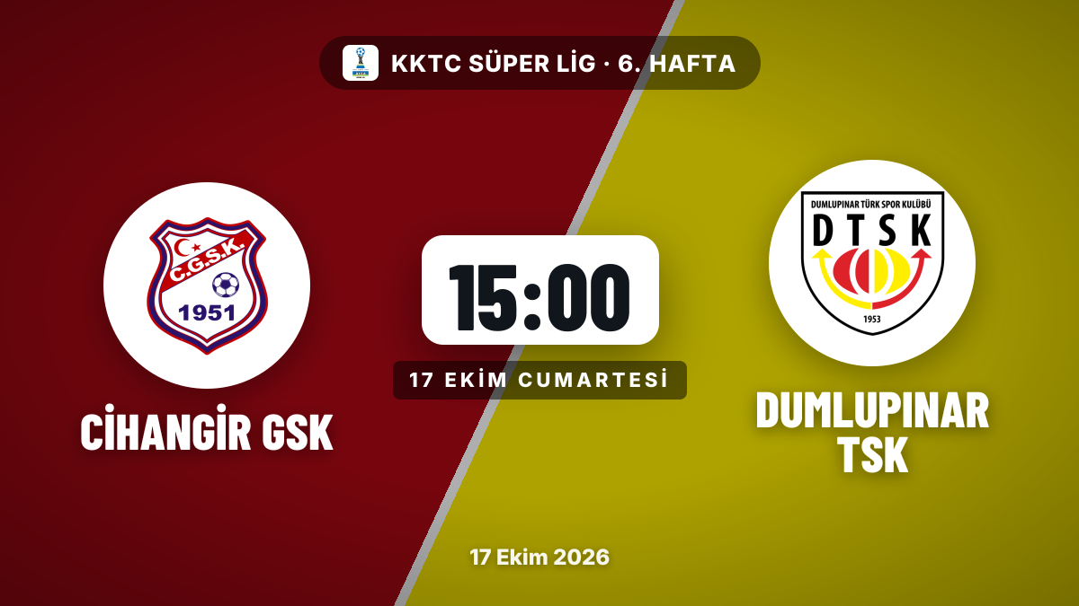 Cihangir GSK, Dumlupınar TSK'yi konuk edecek