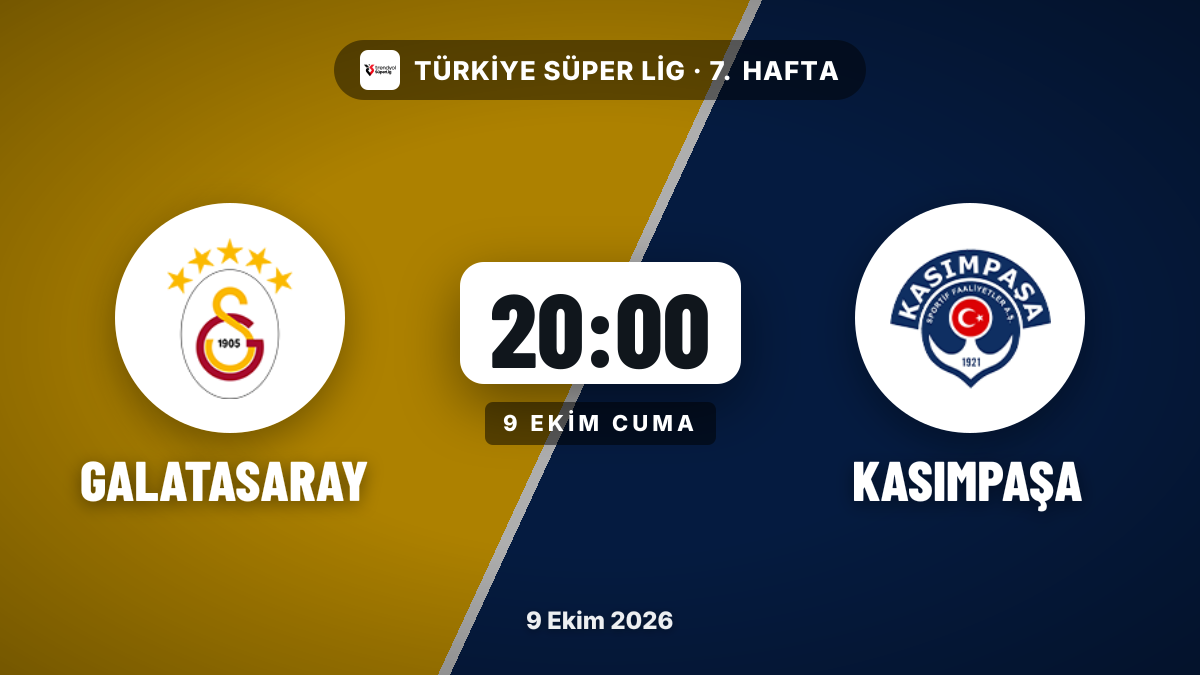Galatasaray, Kasımpaşa'yı konuk edecek