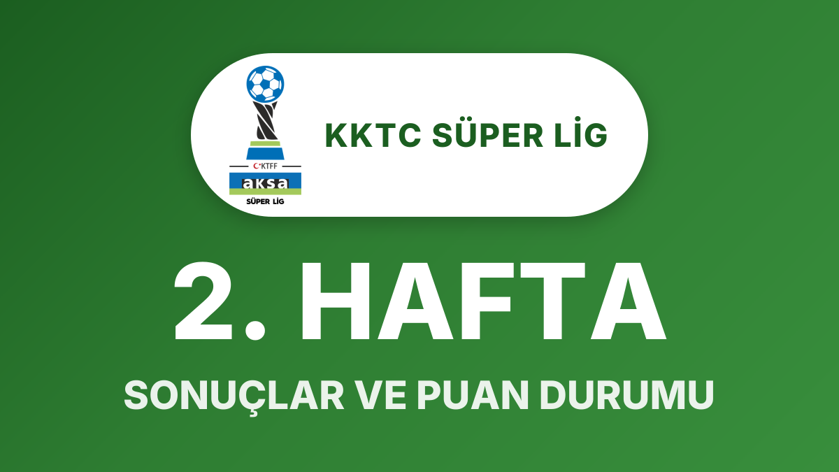KKTC Süper Lig 2. Hafta sonuçları