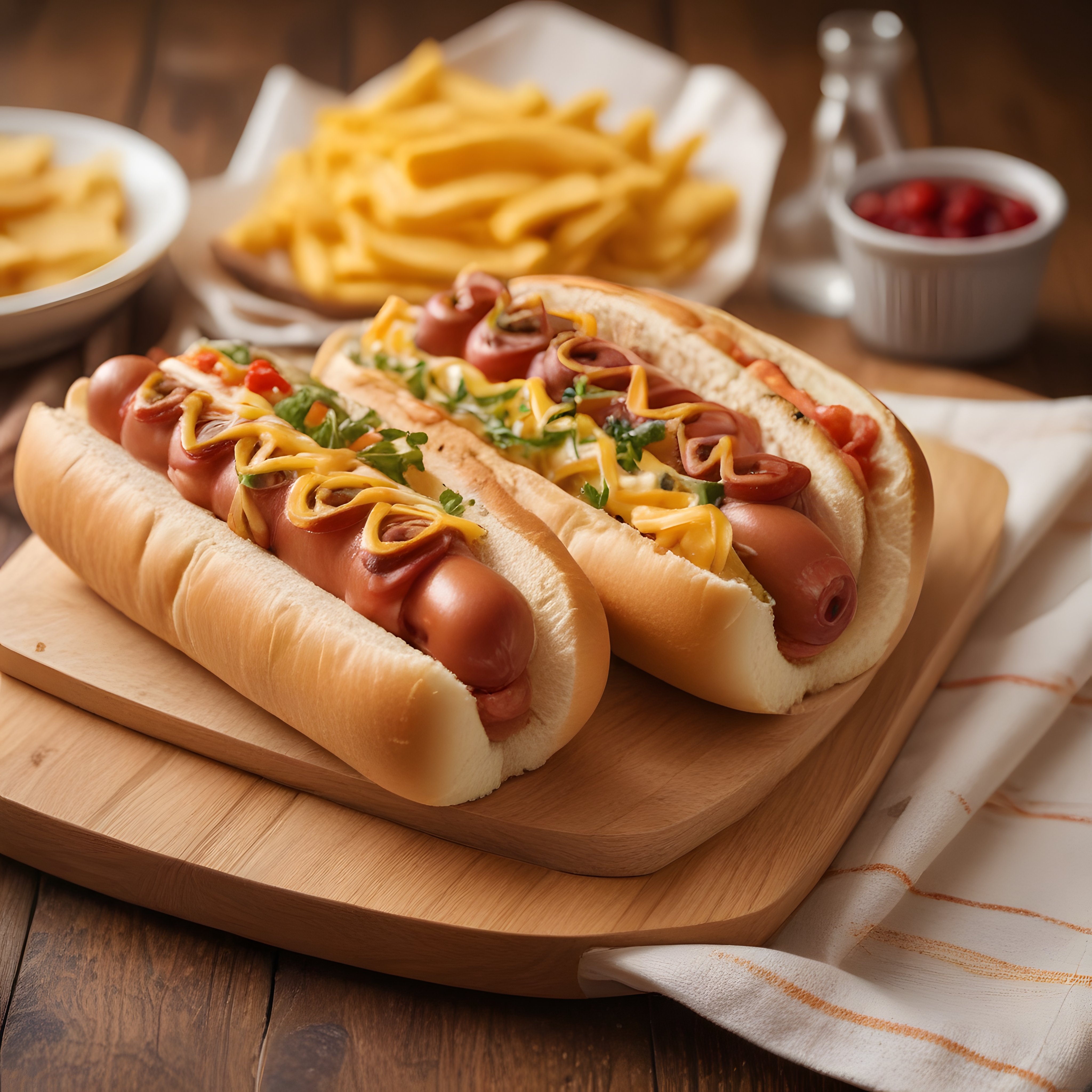 Garnitürlü Hot Dog ve Çıtır Patates Kızartması ile Pratik Bir Öğün