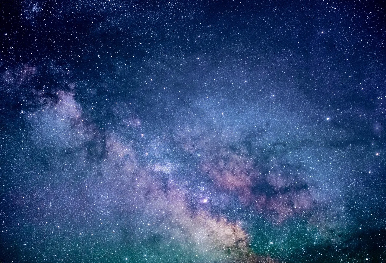 Gece gökyüzü yıldız takımyıldızı fotoğrafı