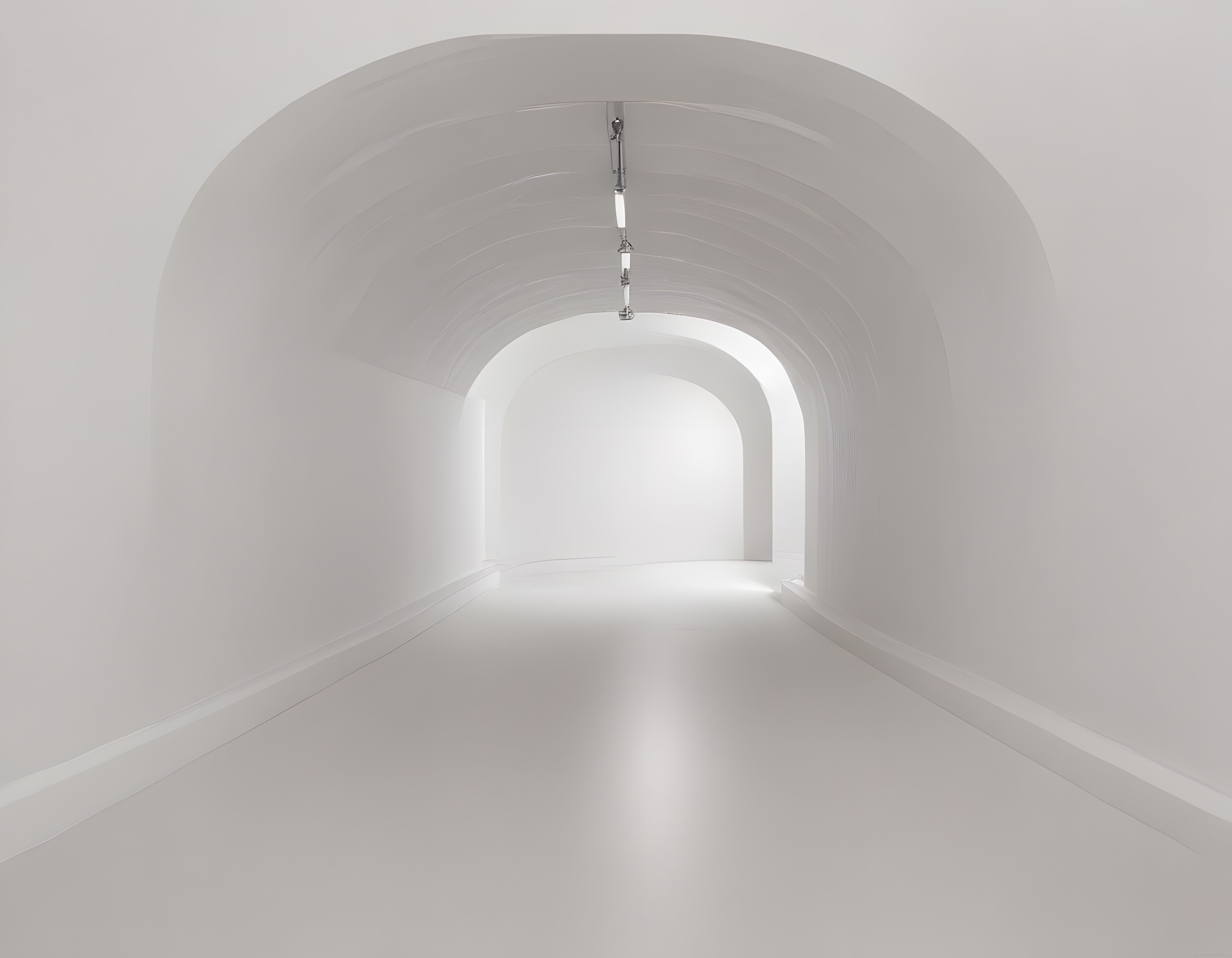 Geleceğe Açılan Beyaz Koridor: Minimalist Mimari ve Işıkla Dans Eden Eğriler