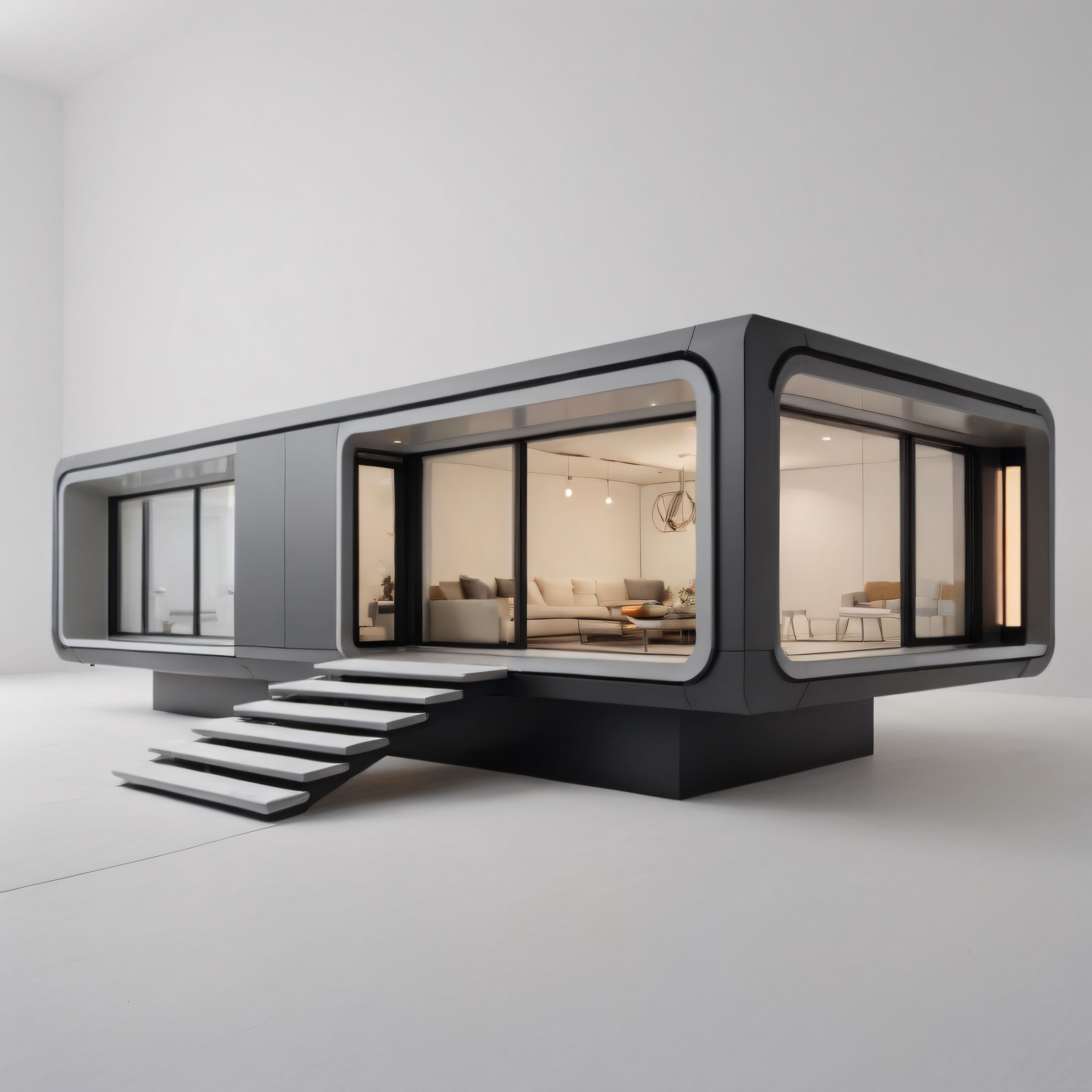 Geleceğin Akıllı Modüler Evi: Minimalist ve Çevre Dostu Yaşam Konsepti