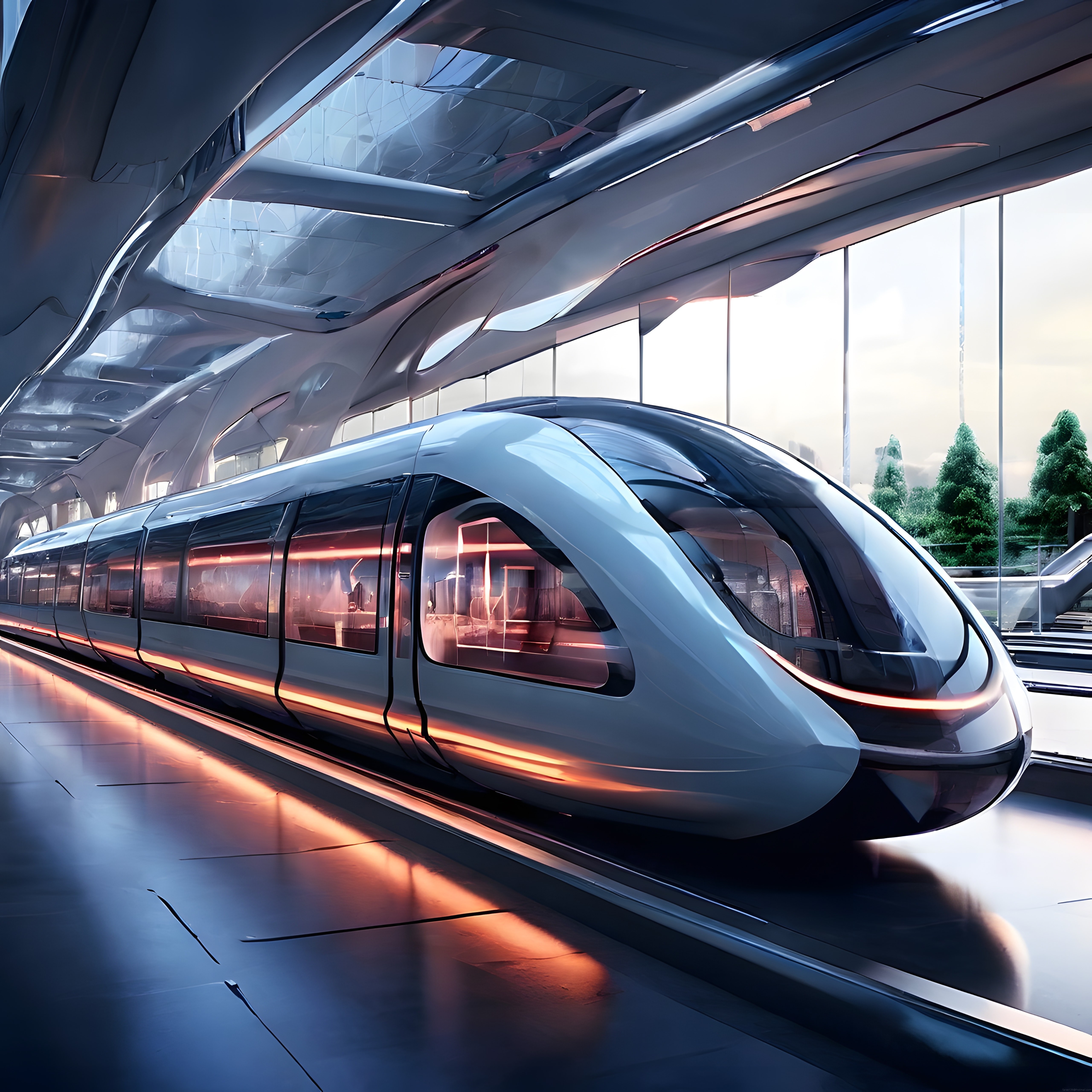 Geleceğin Akıllı Treni ve Yapay Zeka Destekli Organik İstasyon Mimarisi