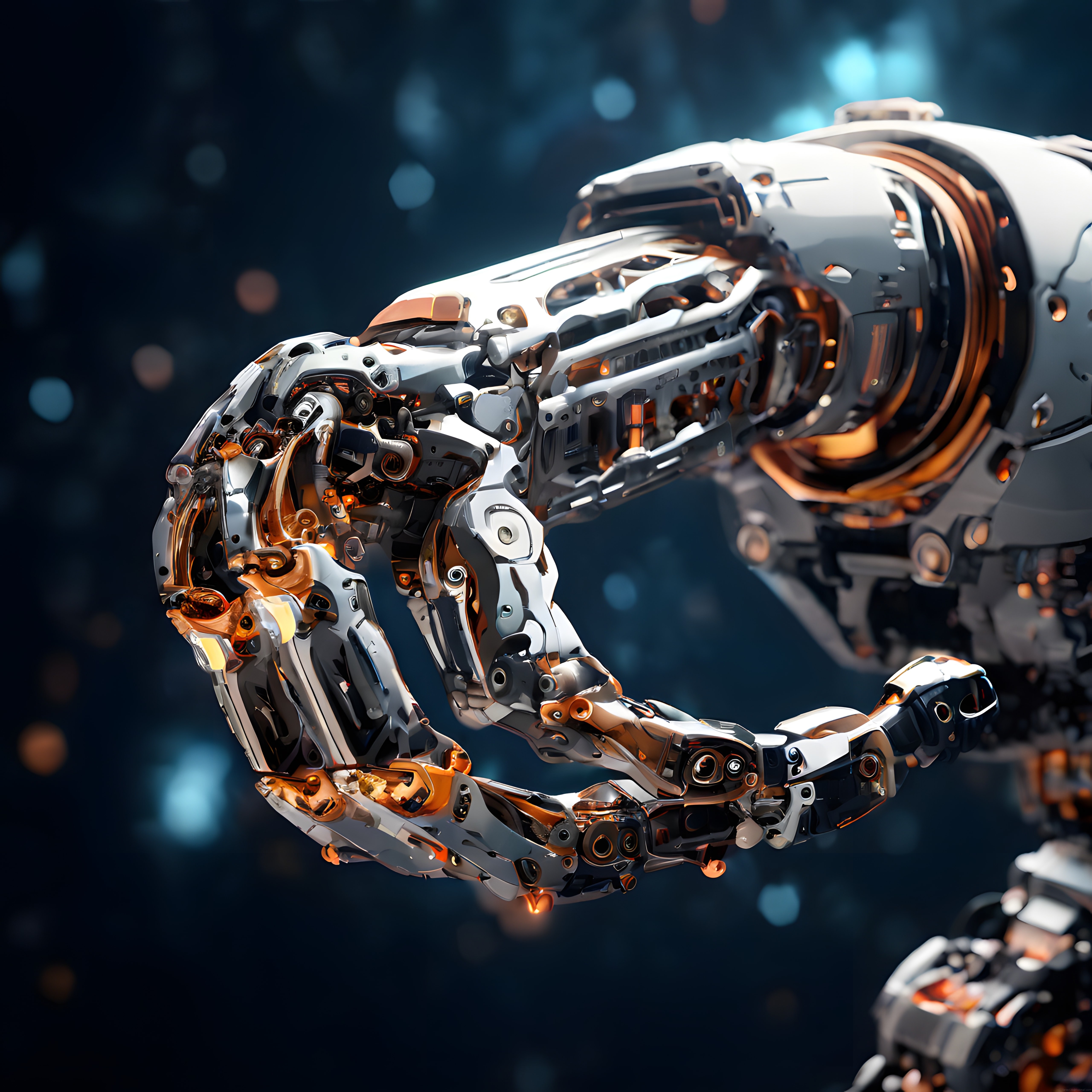 Geleceğin Mekanik Standardı: Yüksek Detaylı Robotik El ve Bilek Tasarımı