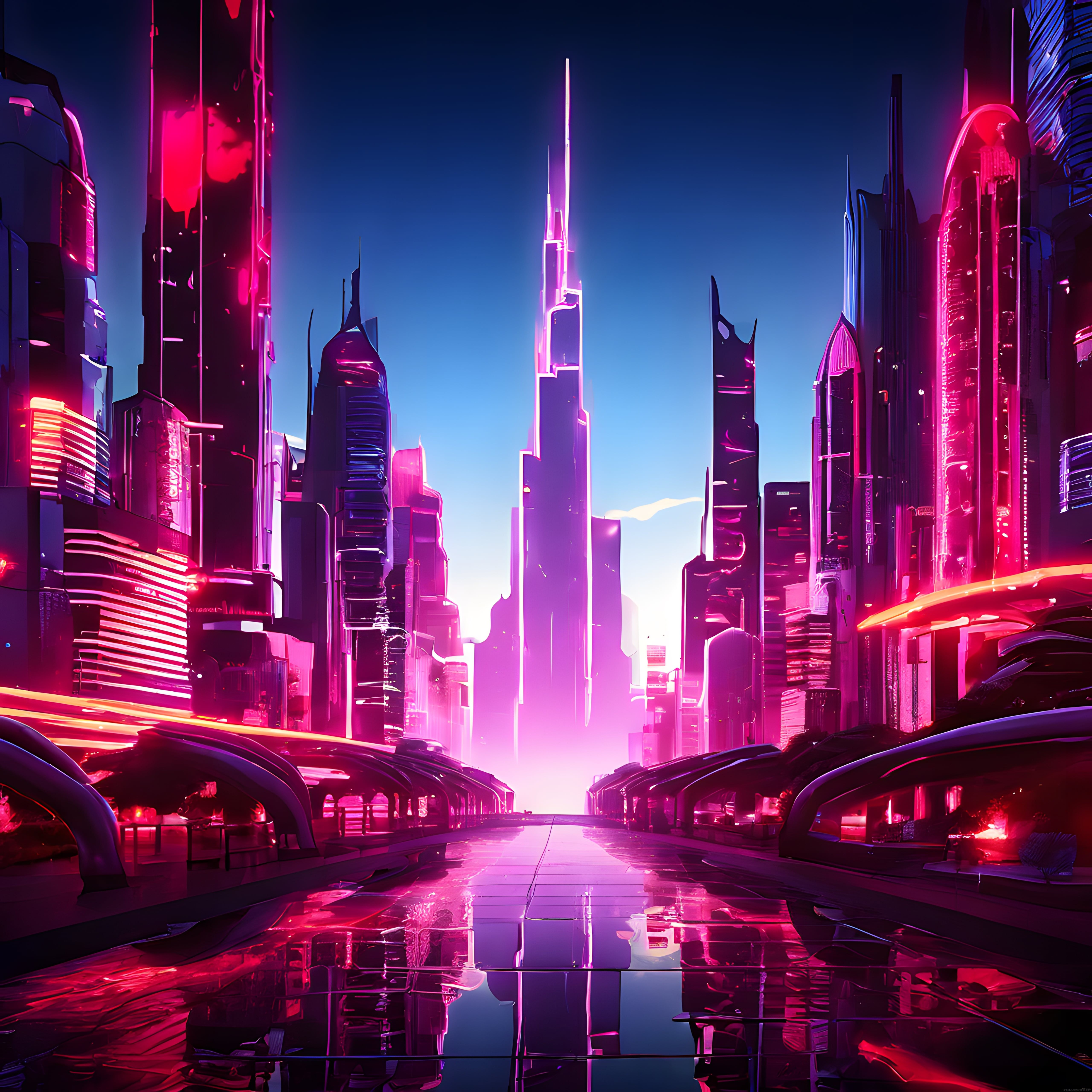 Geleceğin Neon Metropolü: Cyberpunk Şehir Manzarası ve Dijital Atmosfer
